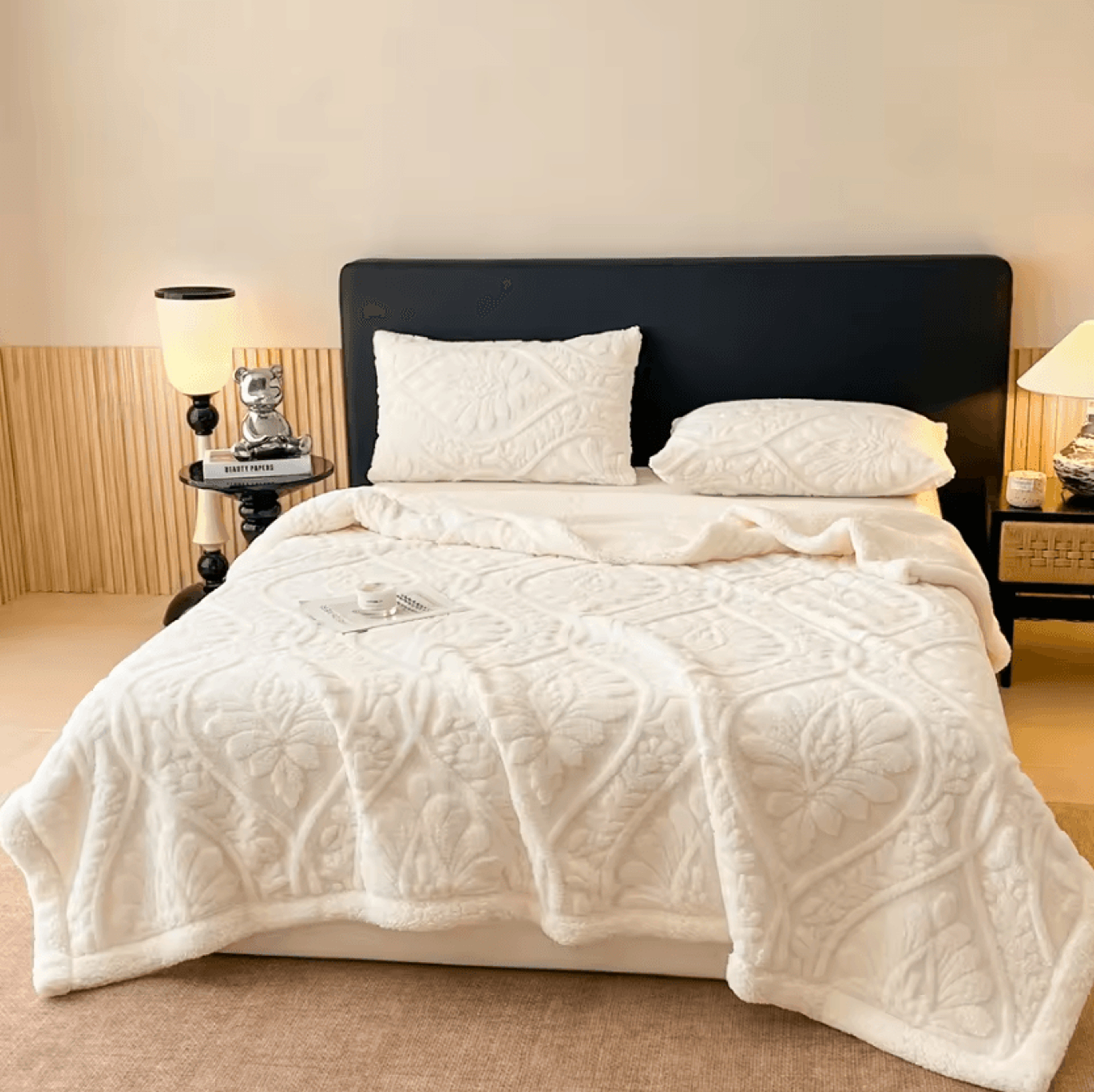 Jacquard Double Layer Plush Winter Blanket 7