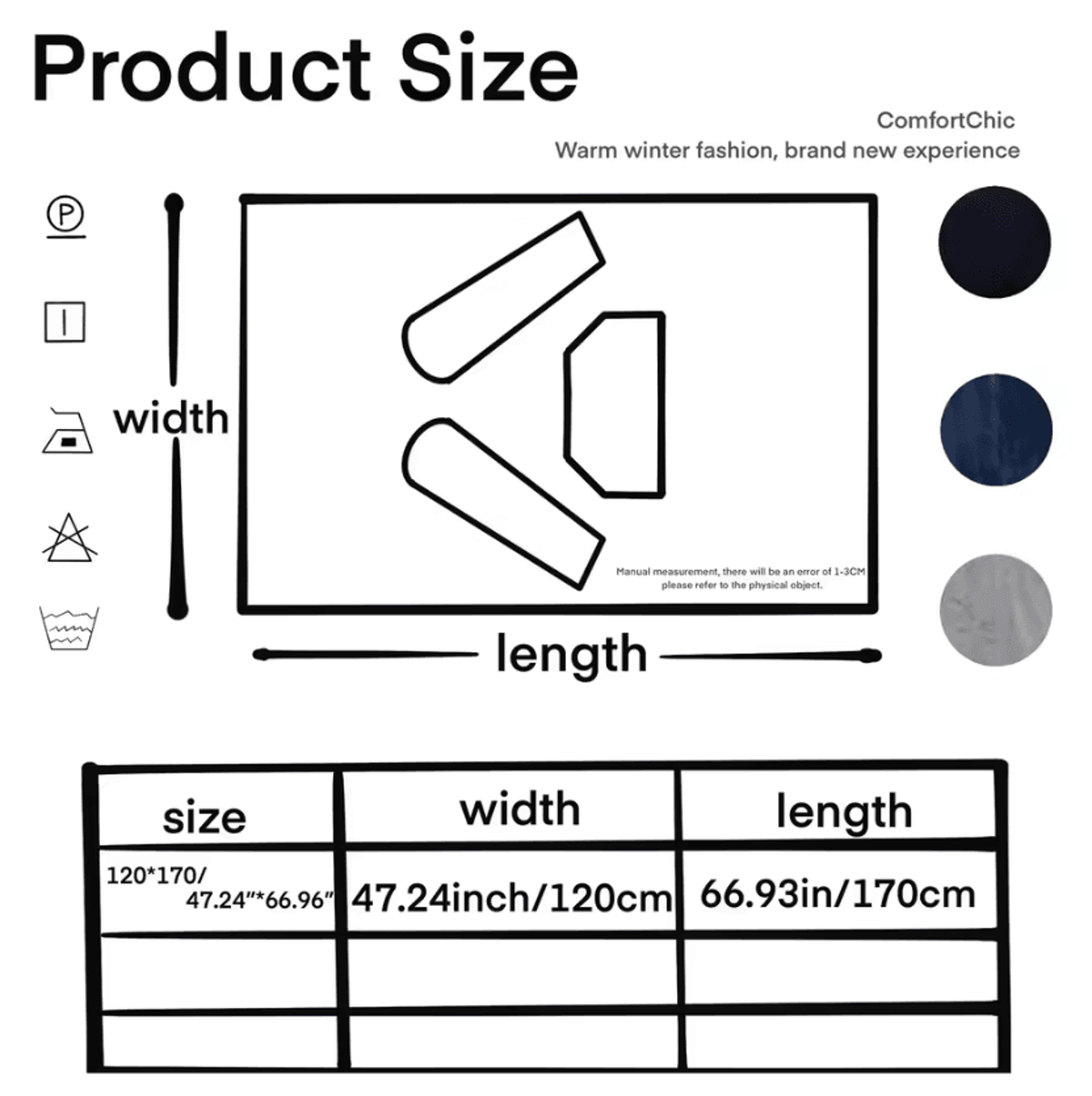 Wearable Flannel Blanket With Sleeves And Large Pocket 1