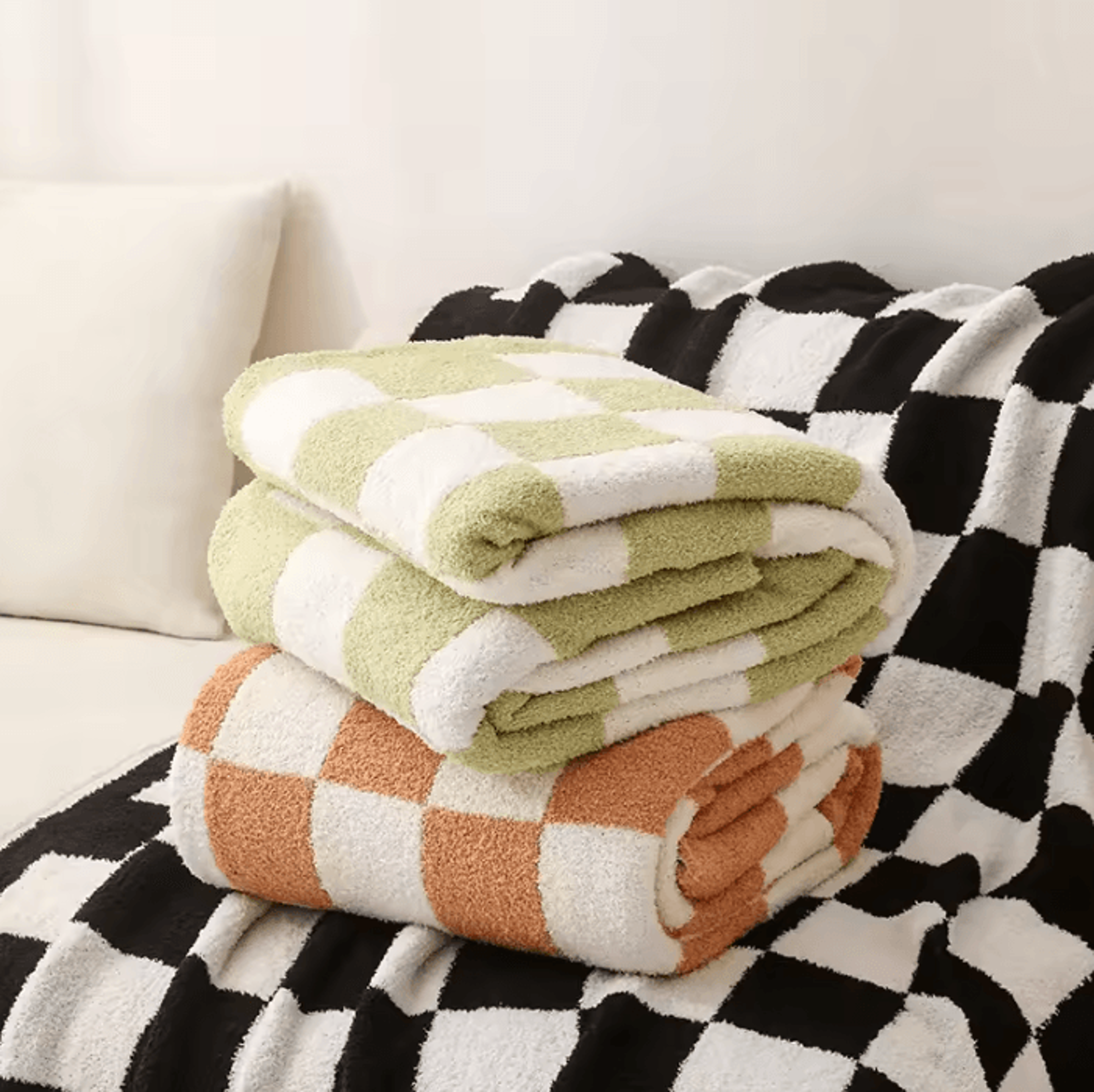 nordic thickened four season sofa throw blanket