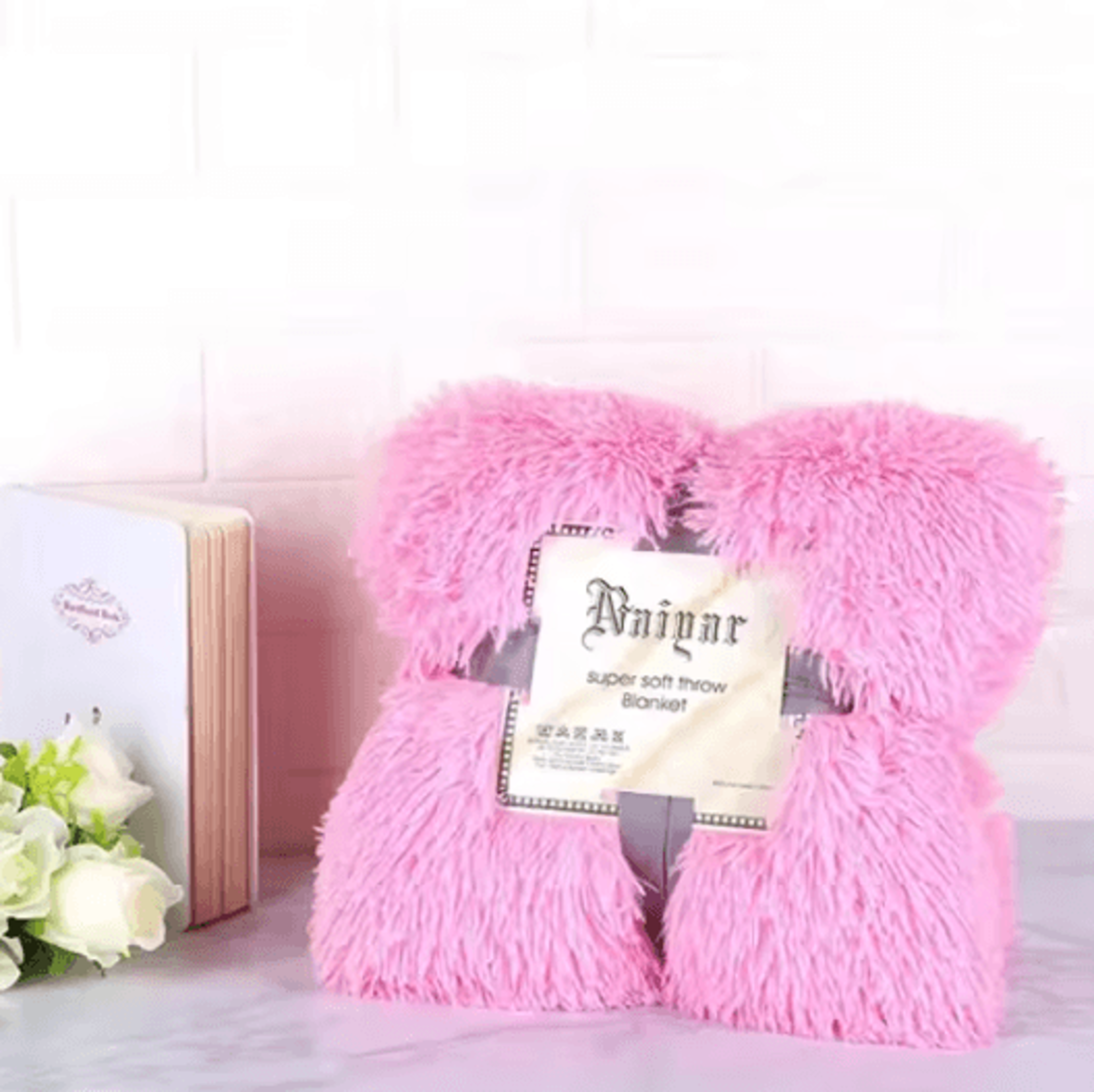 Super Soft Shaggy Faux Fur Throw Blanket 10