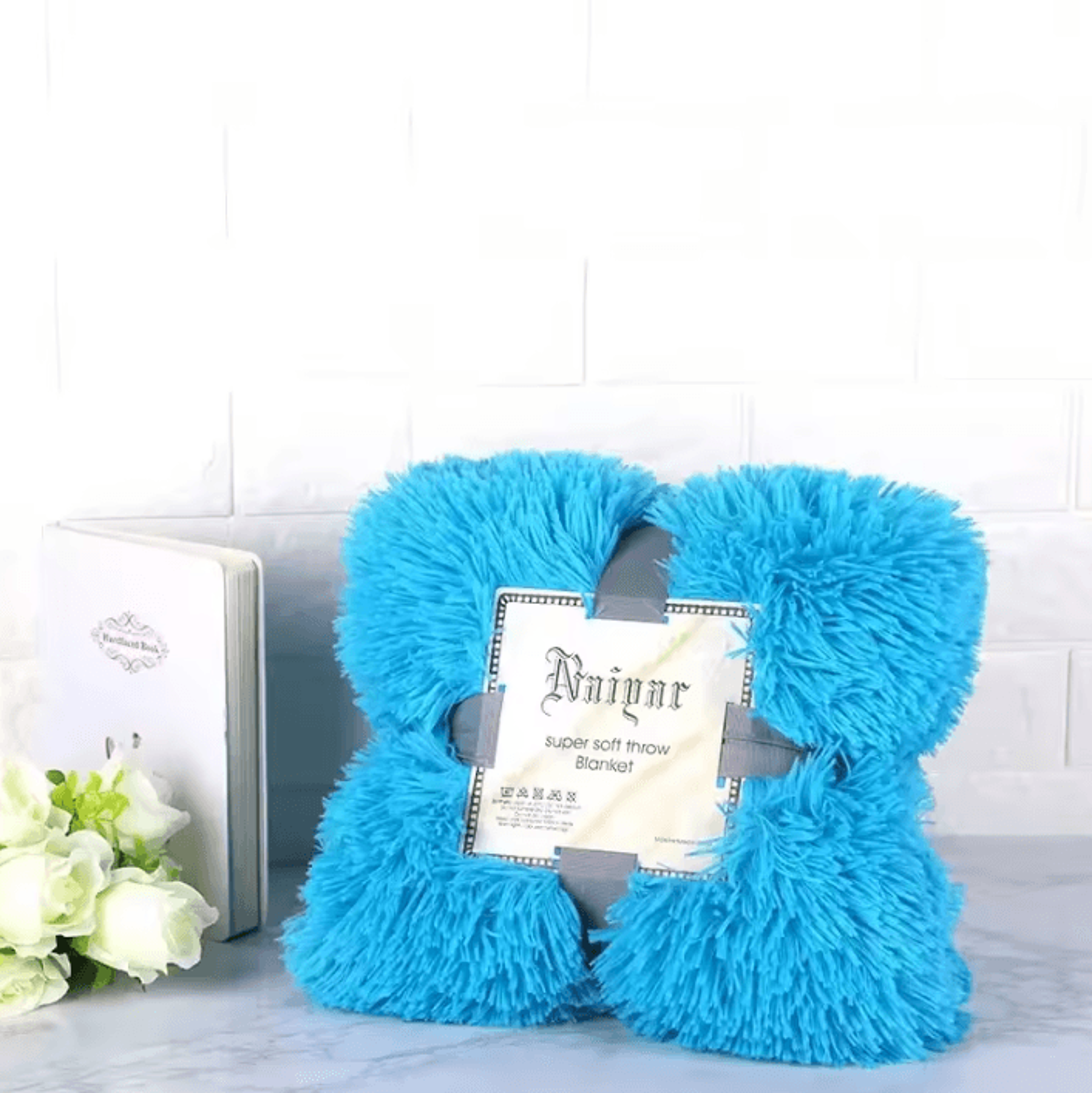 Super Soft Shaggy Faux Fur Throw Blanket 16