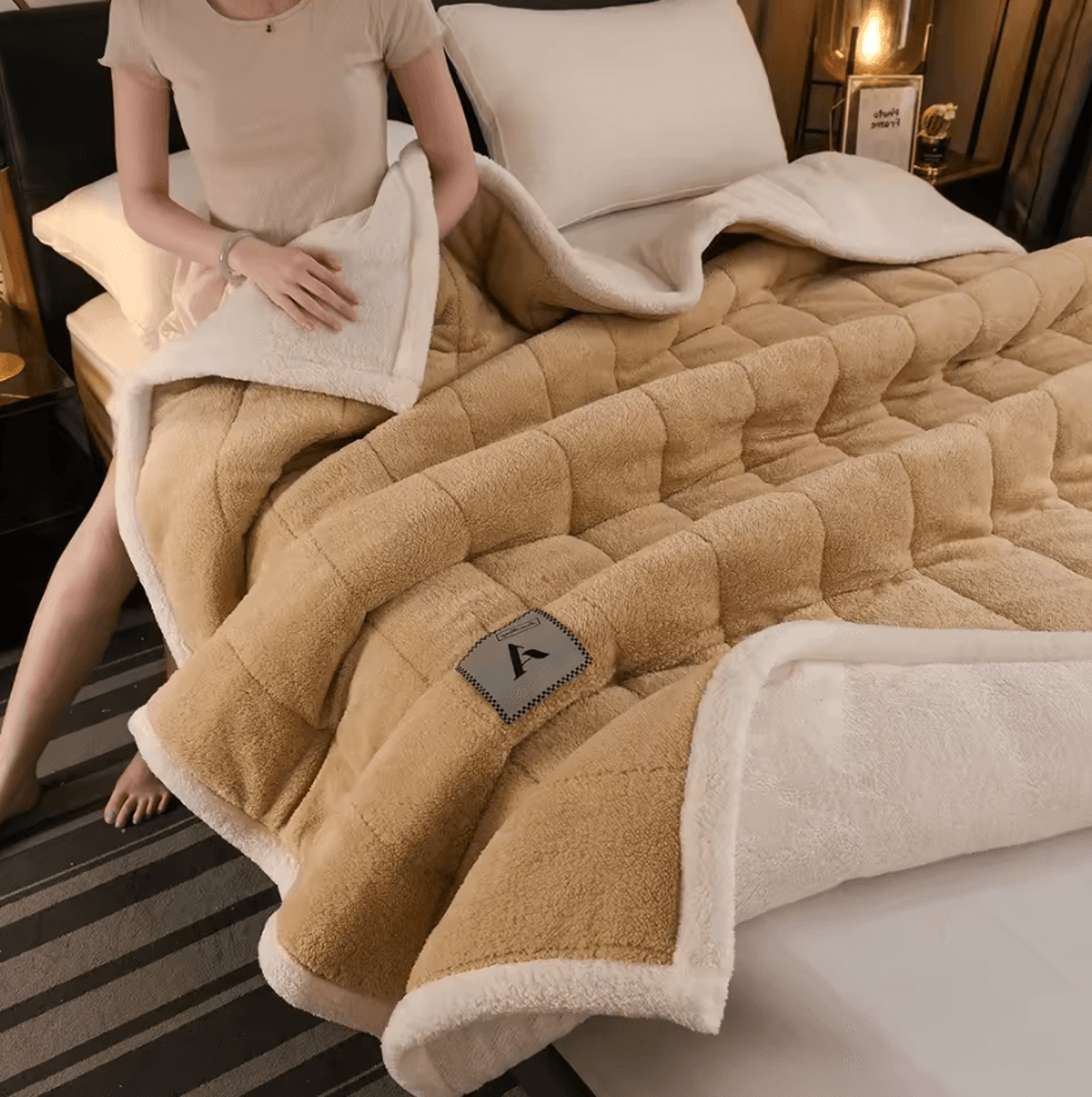Three Layer Thickened Milk Velvet Winter Blanket 6