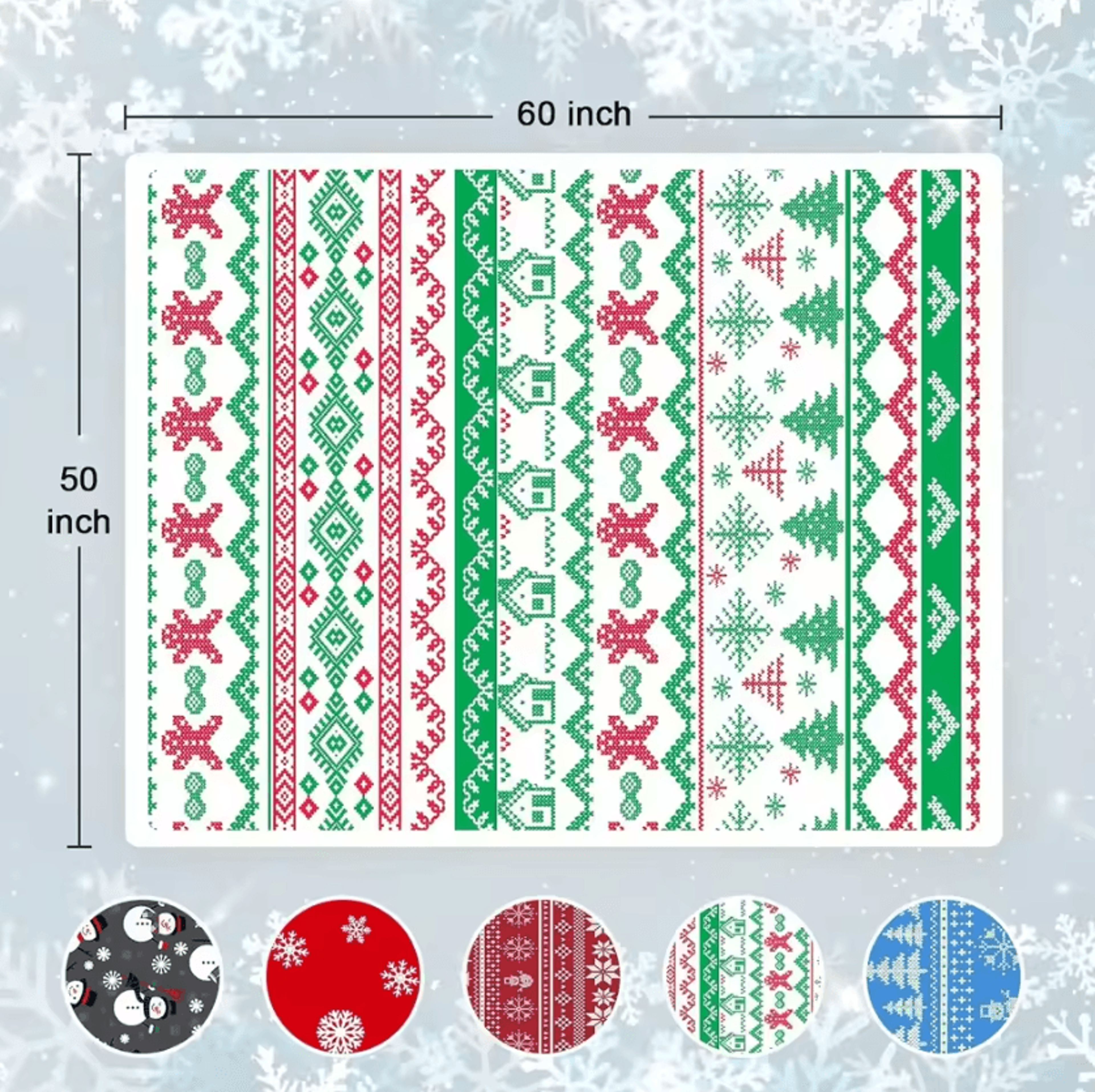 Red Sherpa Christmas Flannel Throw Blanket 2