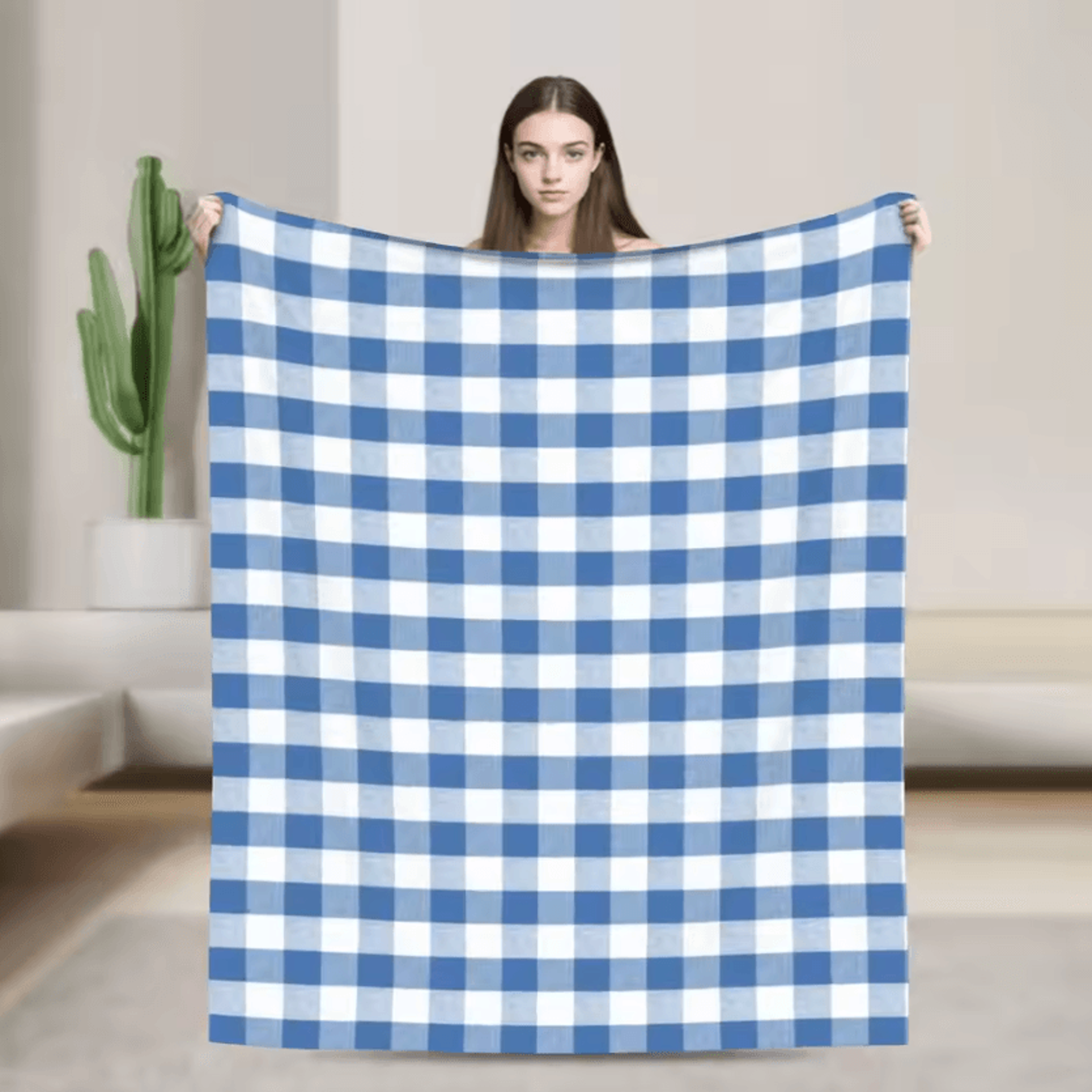 Royal Stewart Tartan Plaid Soft Fleece Throw Blanket 7