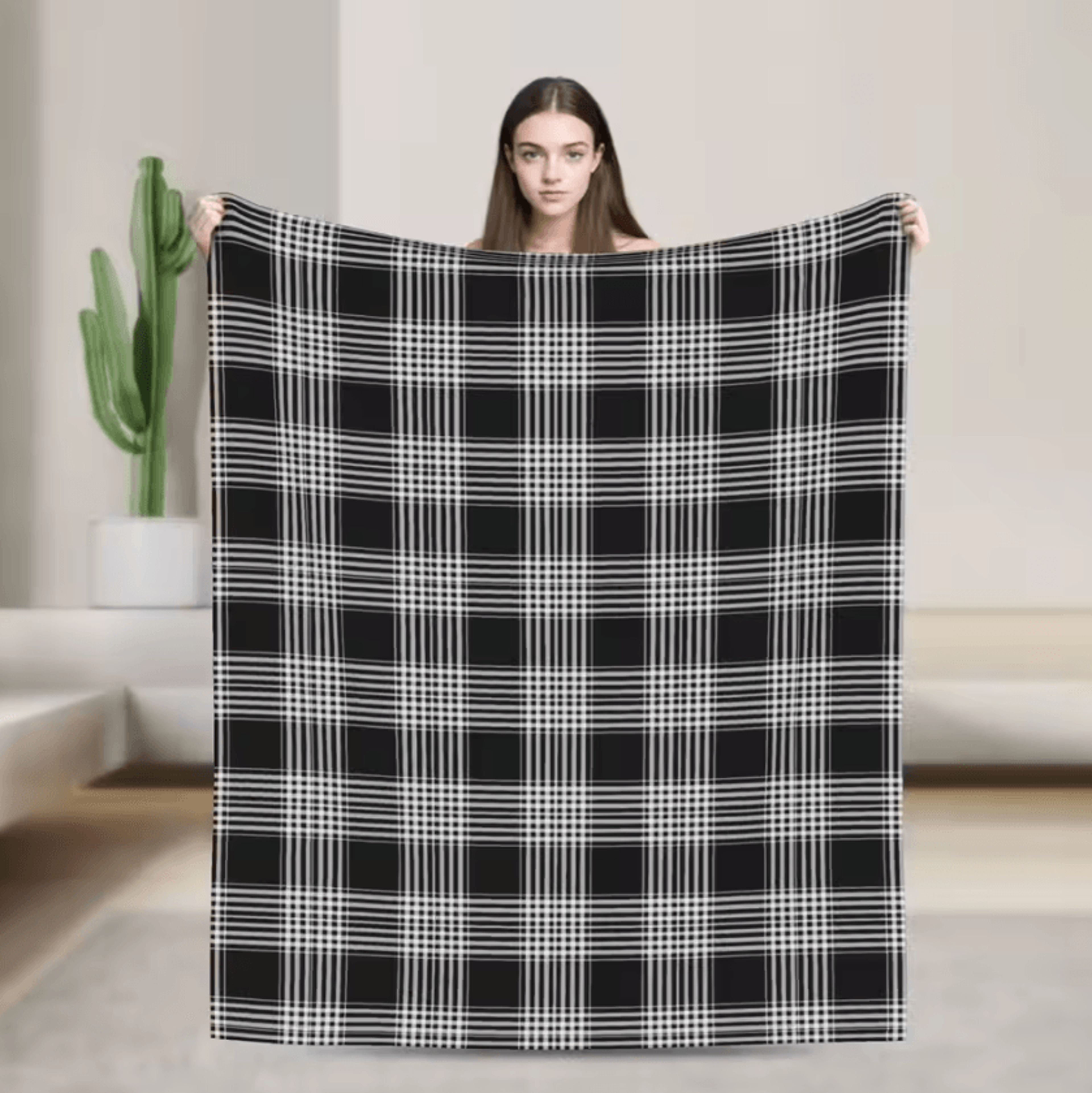 Royal Stewart Tartan Plaid Soft Fleece Throw Blanket 10