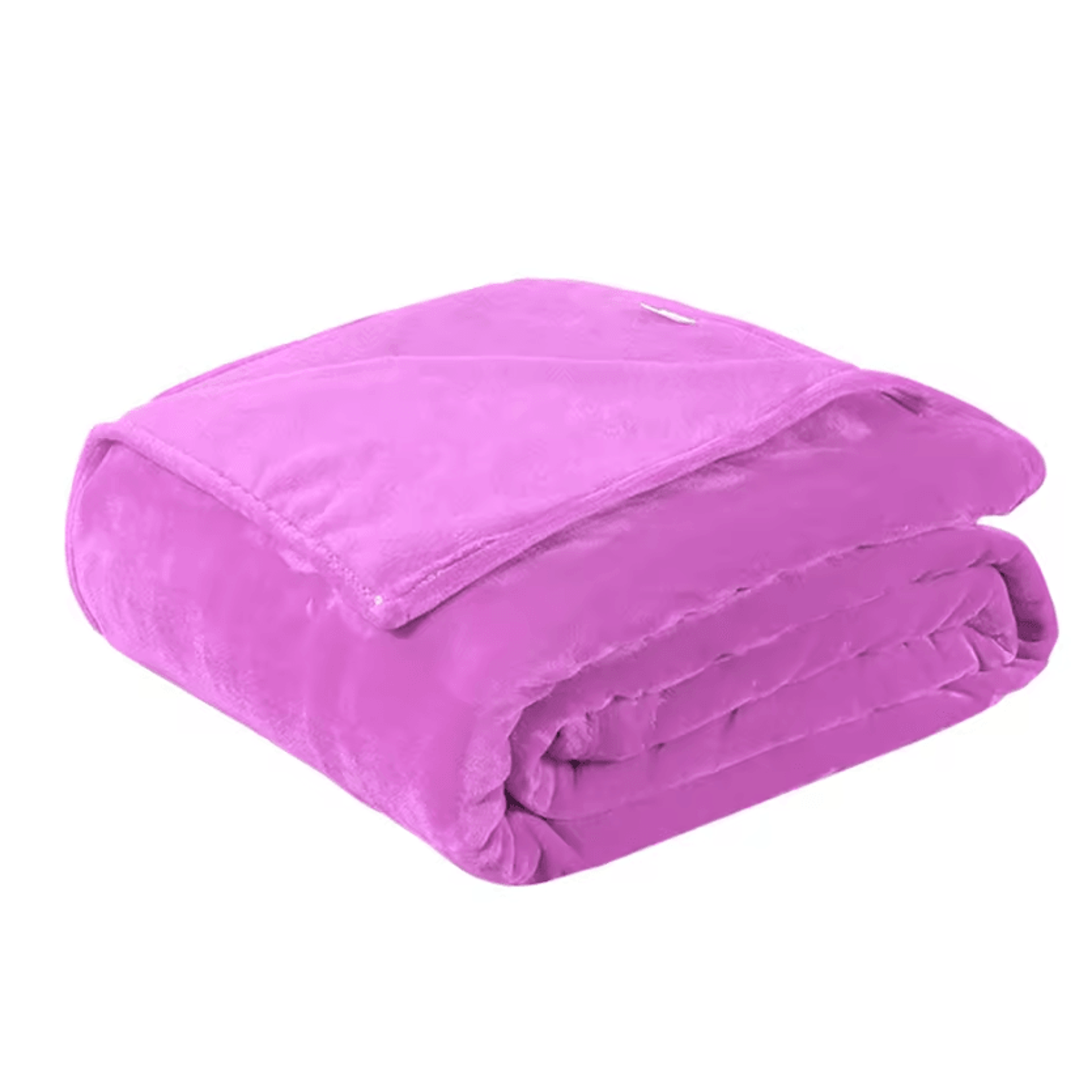 Light Purple Coral Fleece Travel Blanket 4