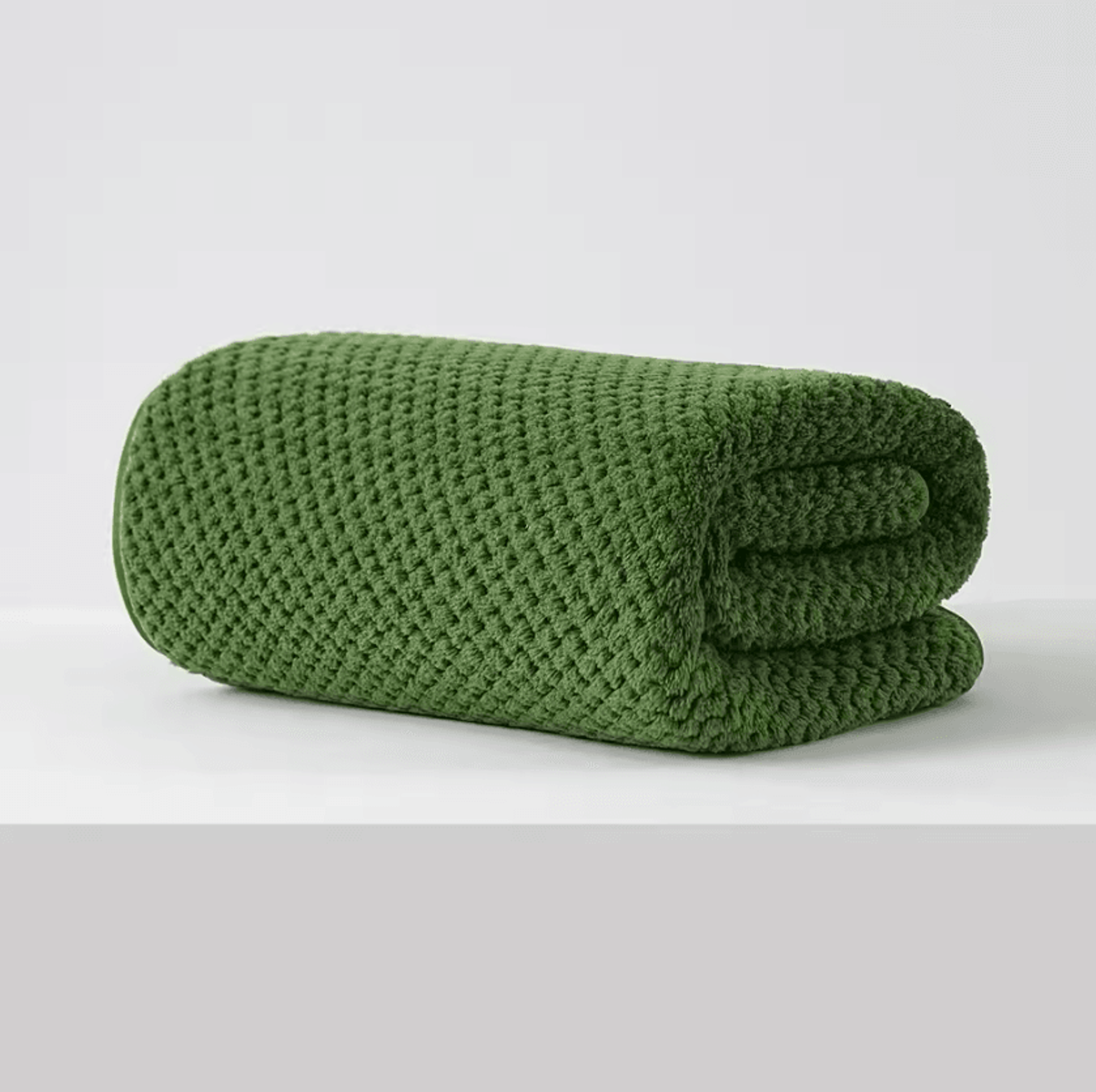 Plaid Coral Velvet Quick Dry Bath Towel 2