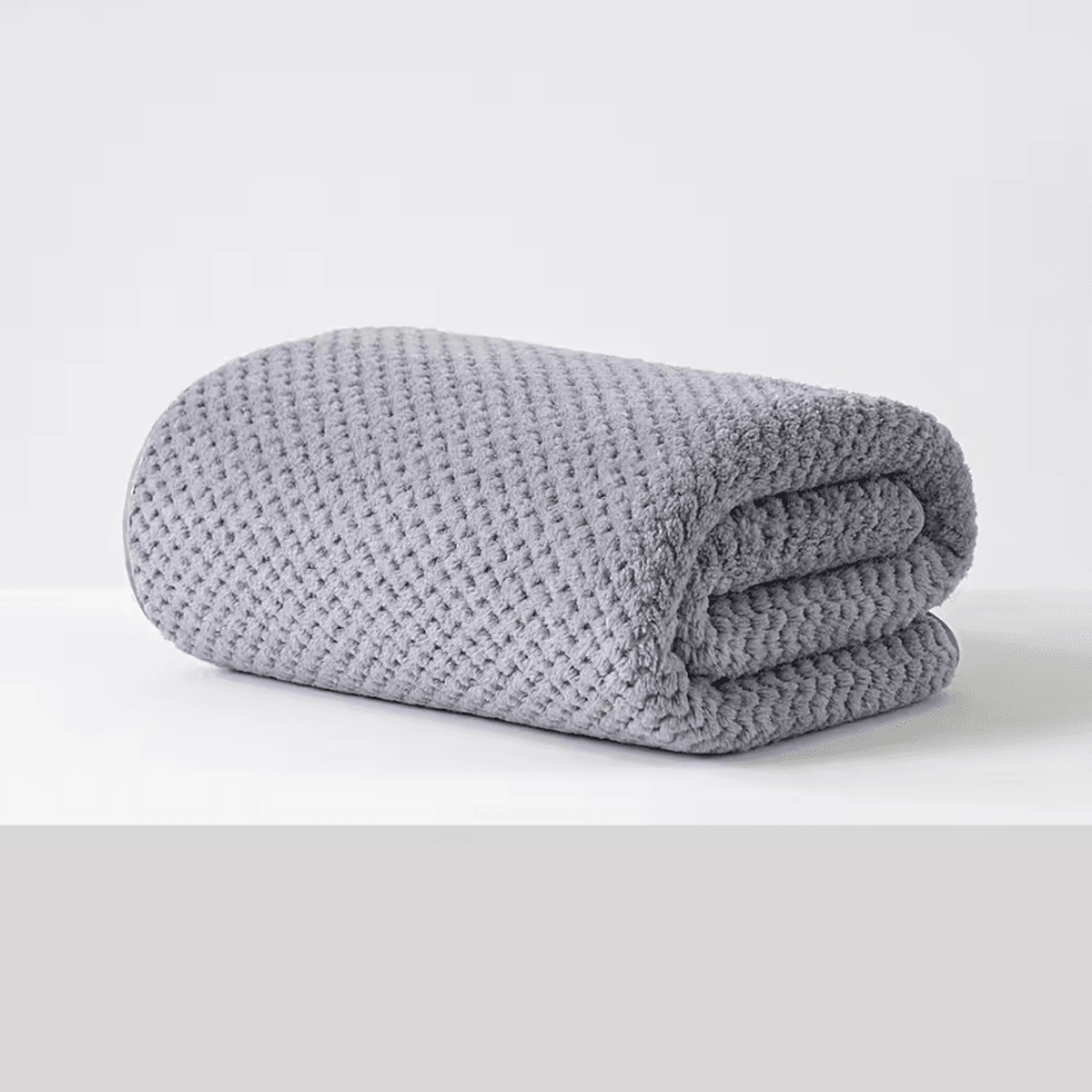 Plaid Coral Velvet Quick Dry Bath Towel 4