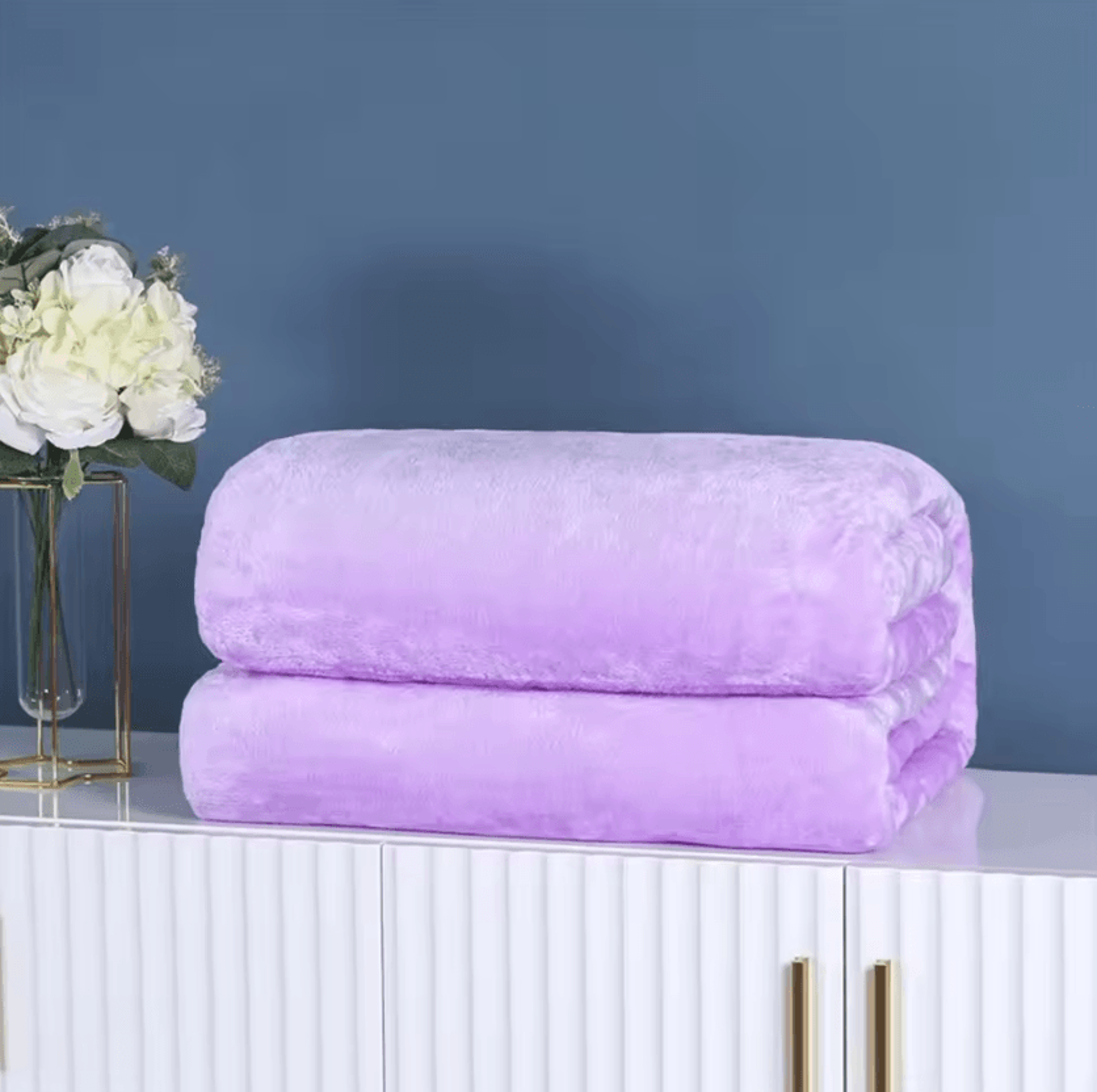 Solid Color Coral Fleece Office Nap Blanket 10