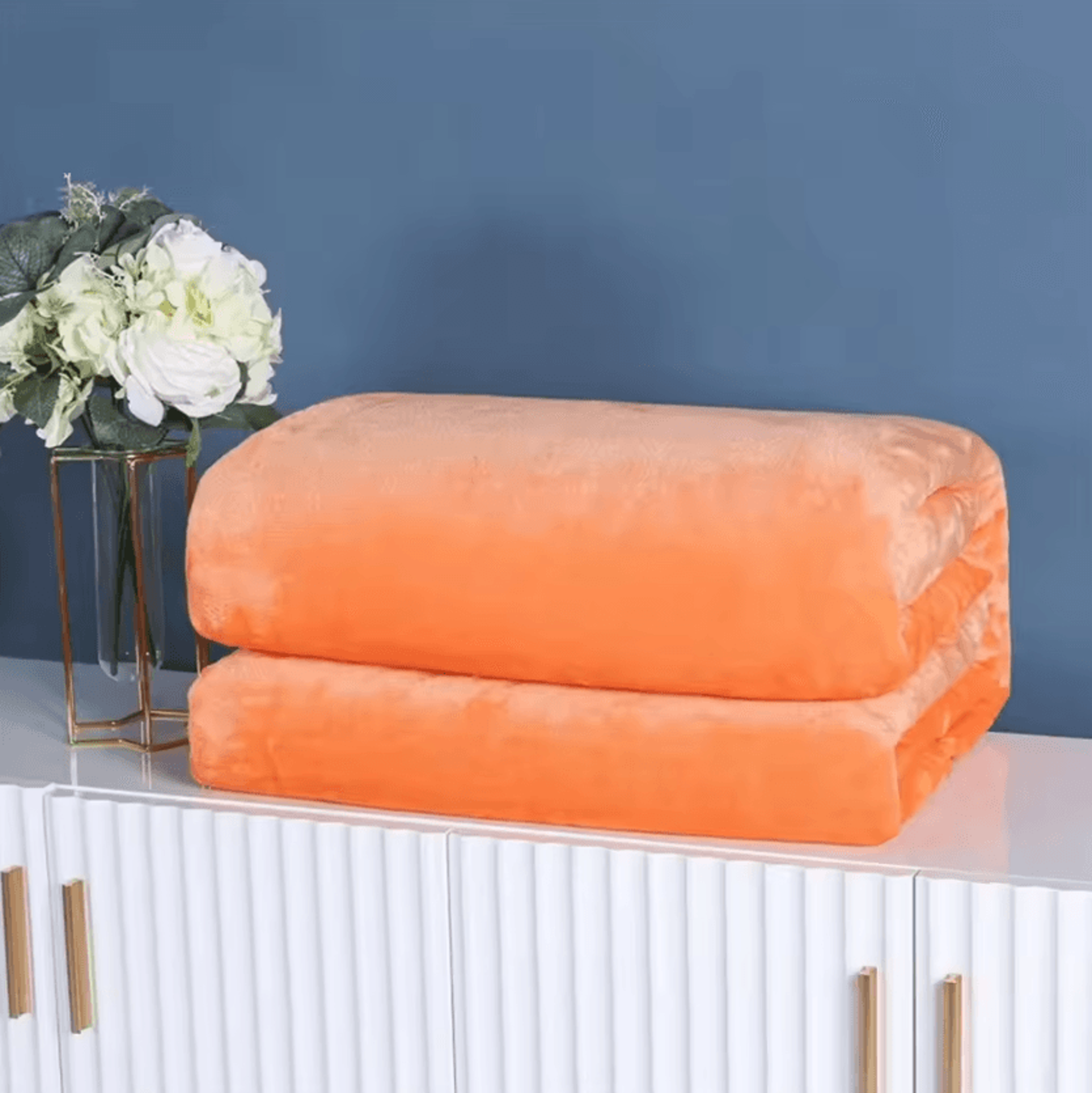 Solid Color Coral Fleece Office Nap Blanket 13