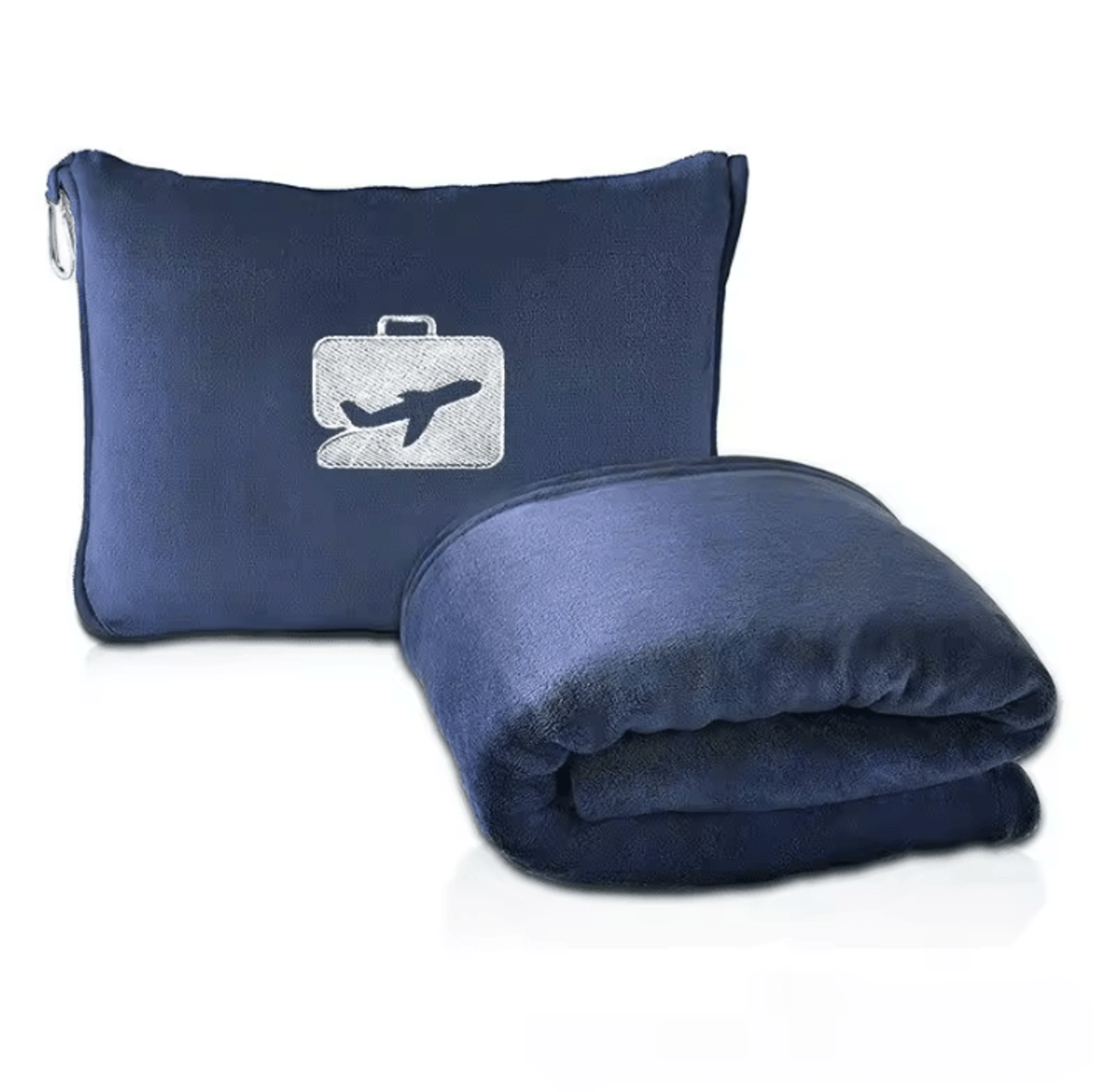 Portable Folding Flannel Airplane Travel Blanket 6