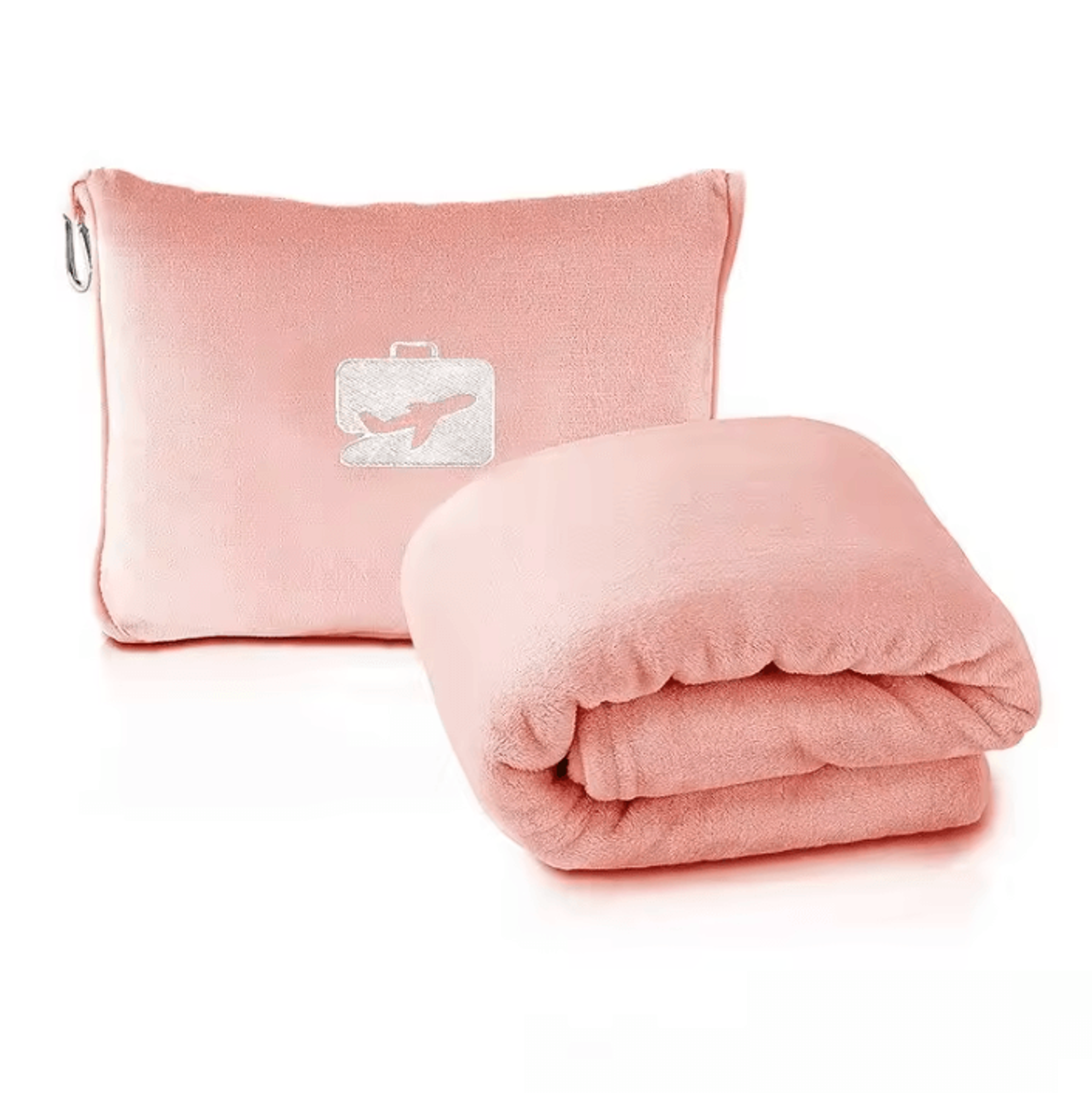 Portable Folding Flannel Airplane Travel Blanket 7