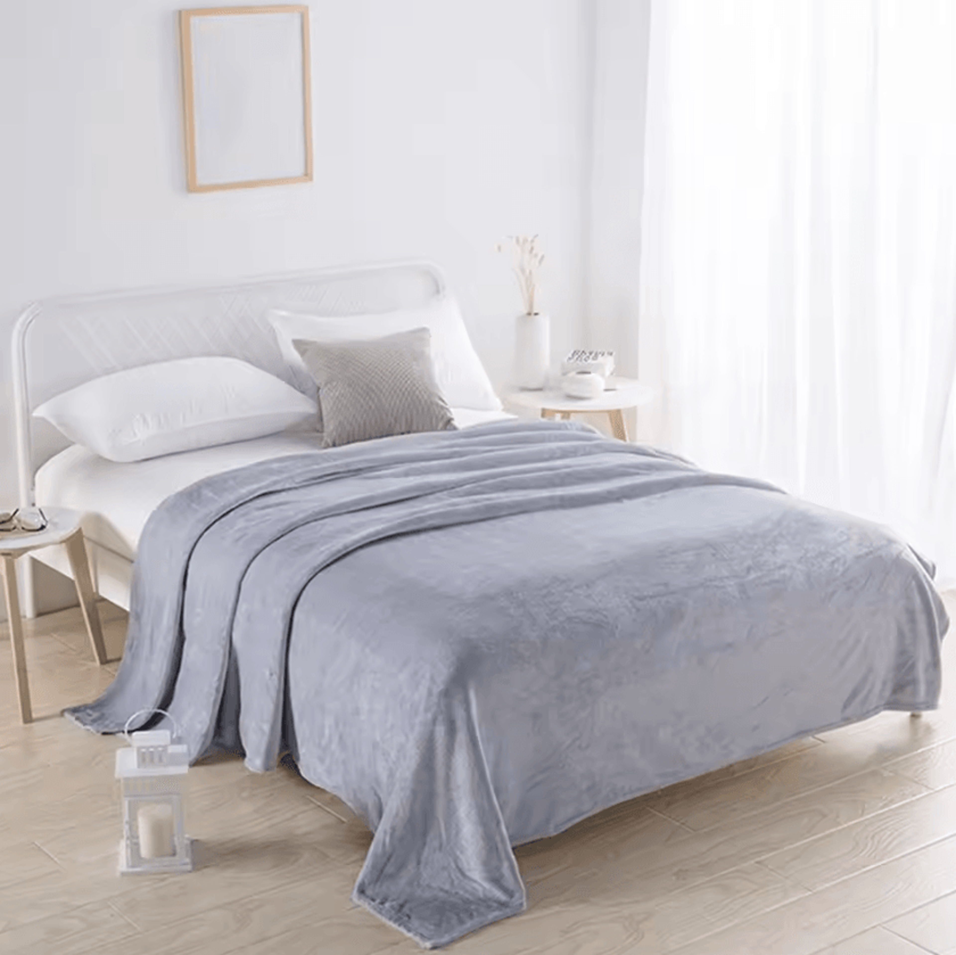 Colorful Plush Microfiber Fleece Throw Blanket 1
