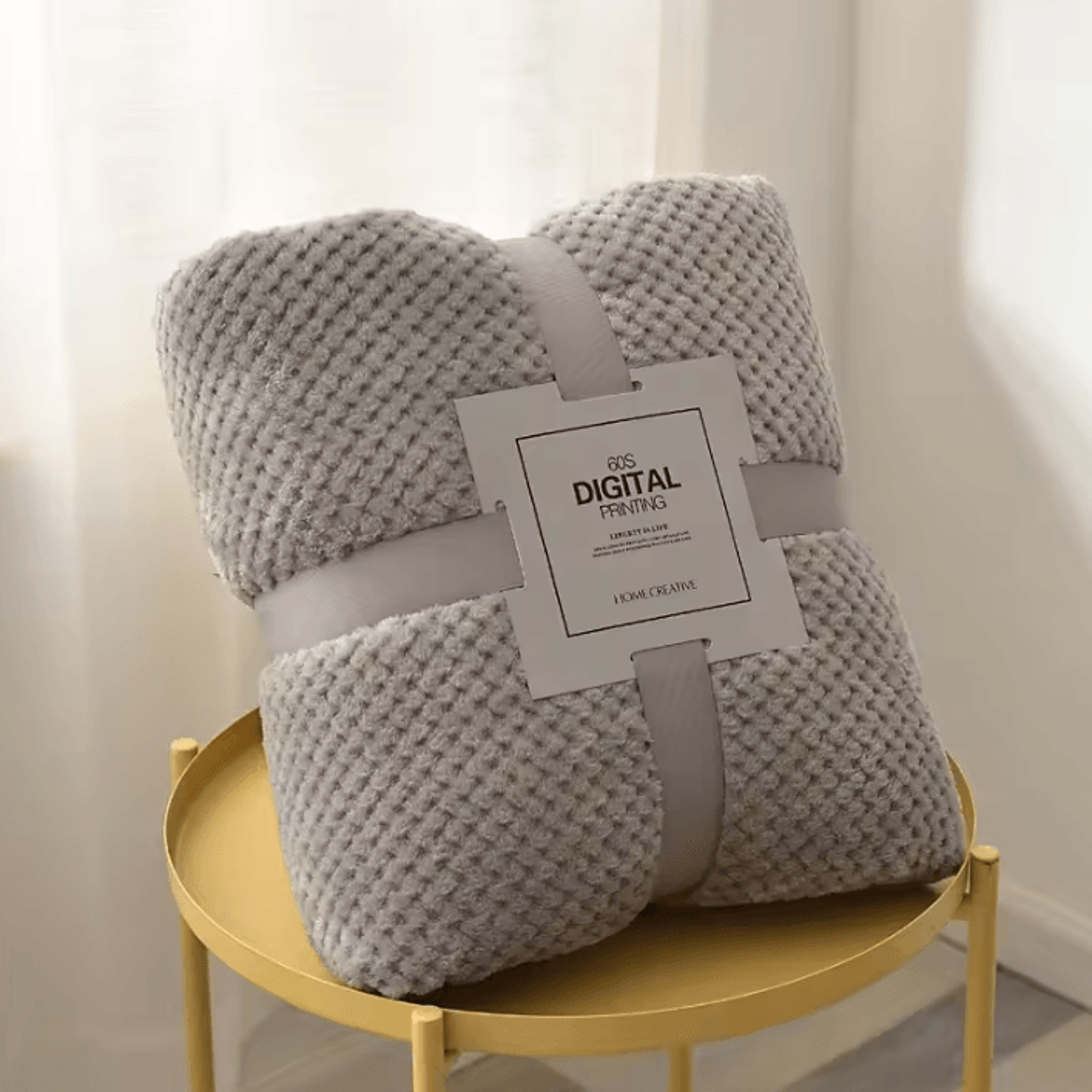 Solid Soft Warm Fleece Bed And Sofa Blanket 3