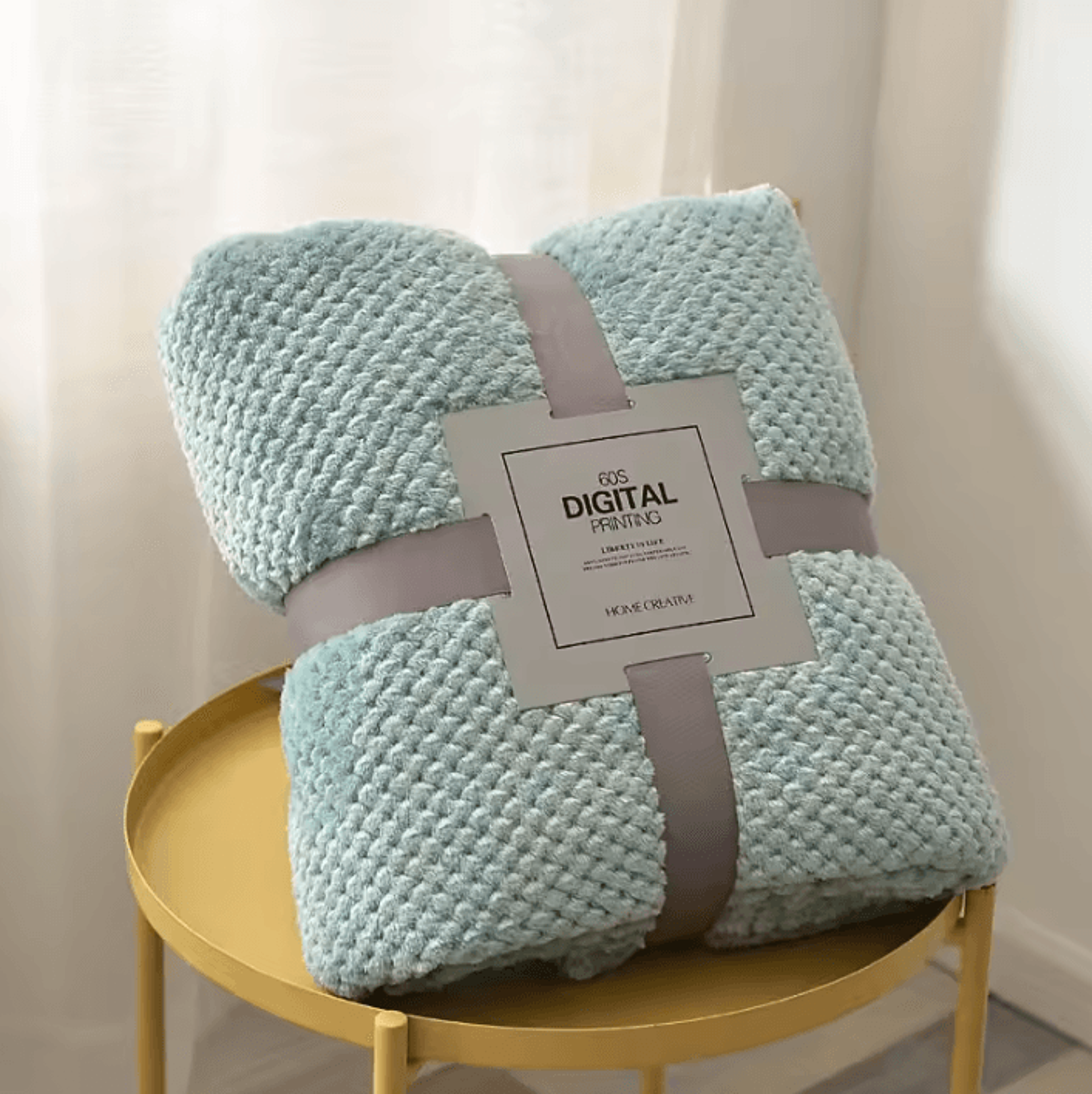 Solid Soft Warm Fleece Bed And Sofa Blanket 4