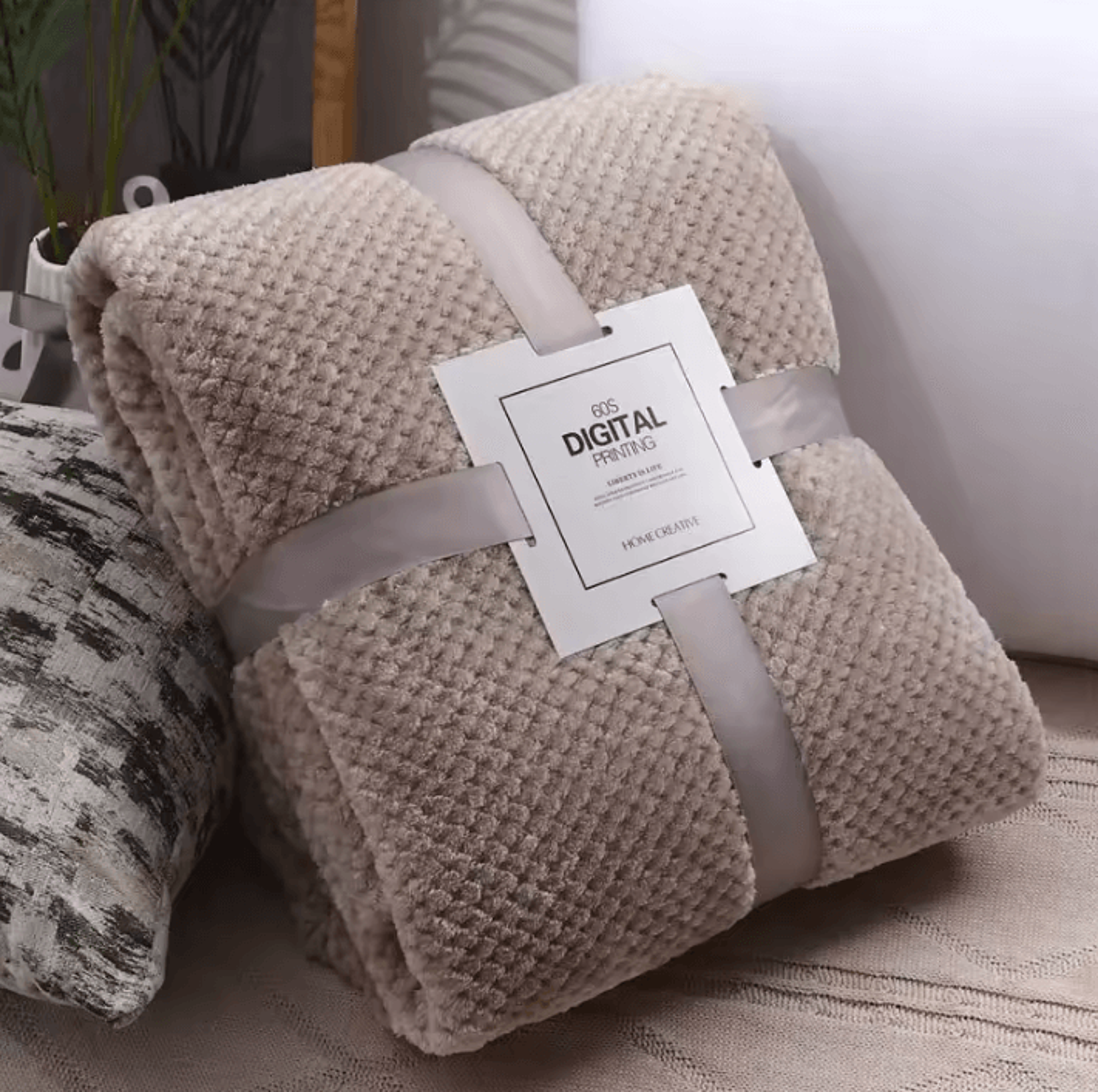 Solid Soft Warm Fleece Bed And Sofa Blanket 5
