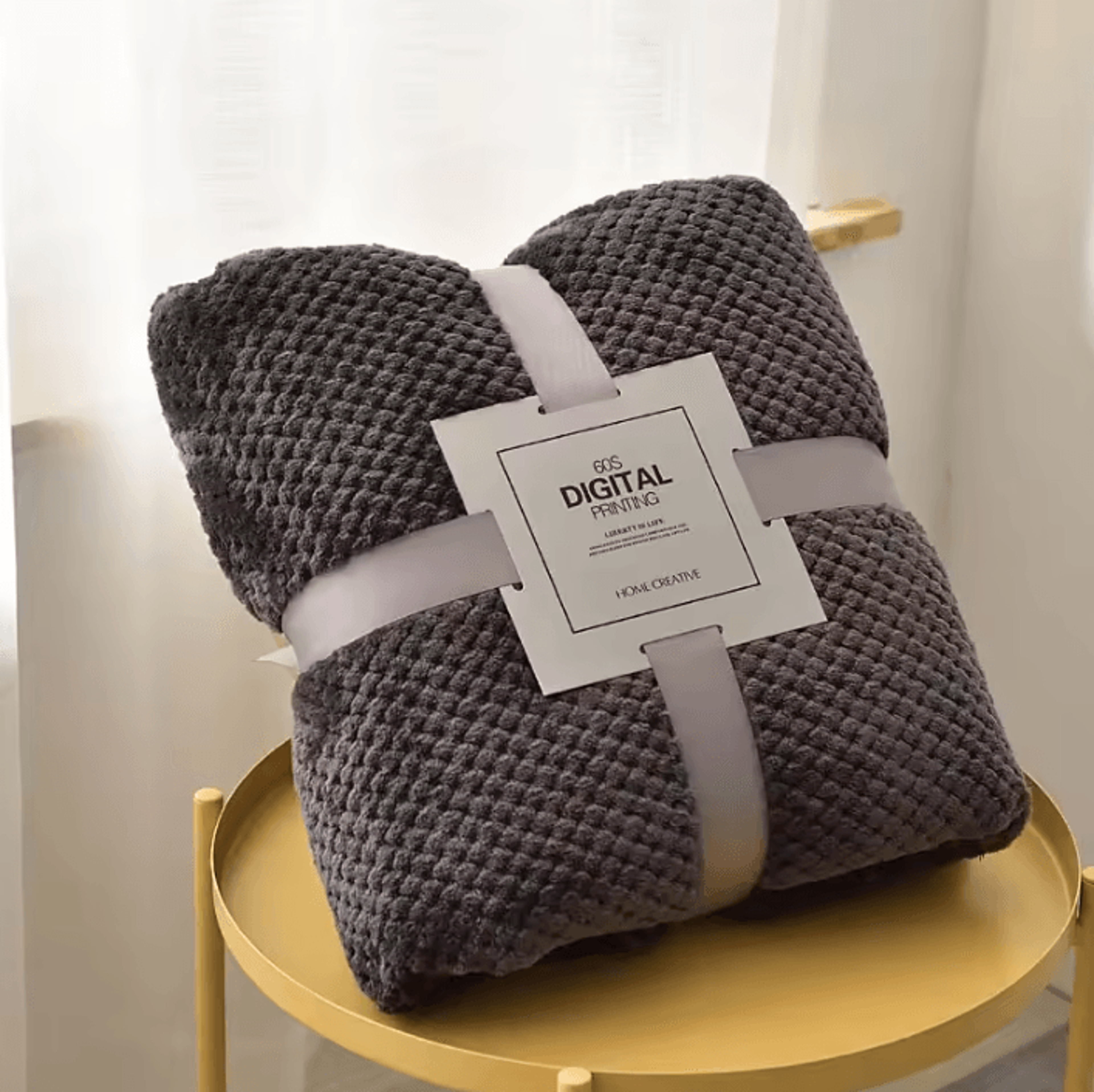 Solid Soft Warm Fleece Bed And Sofa Blanket 7