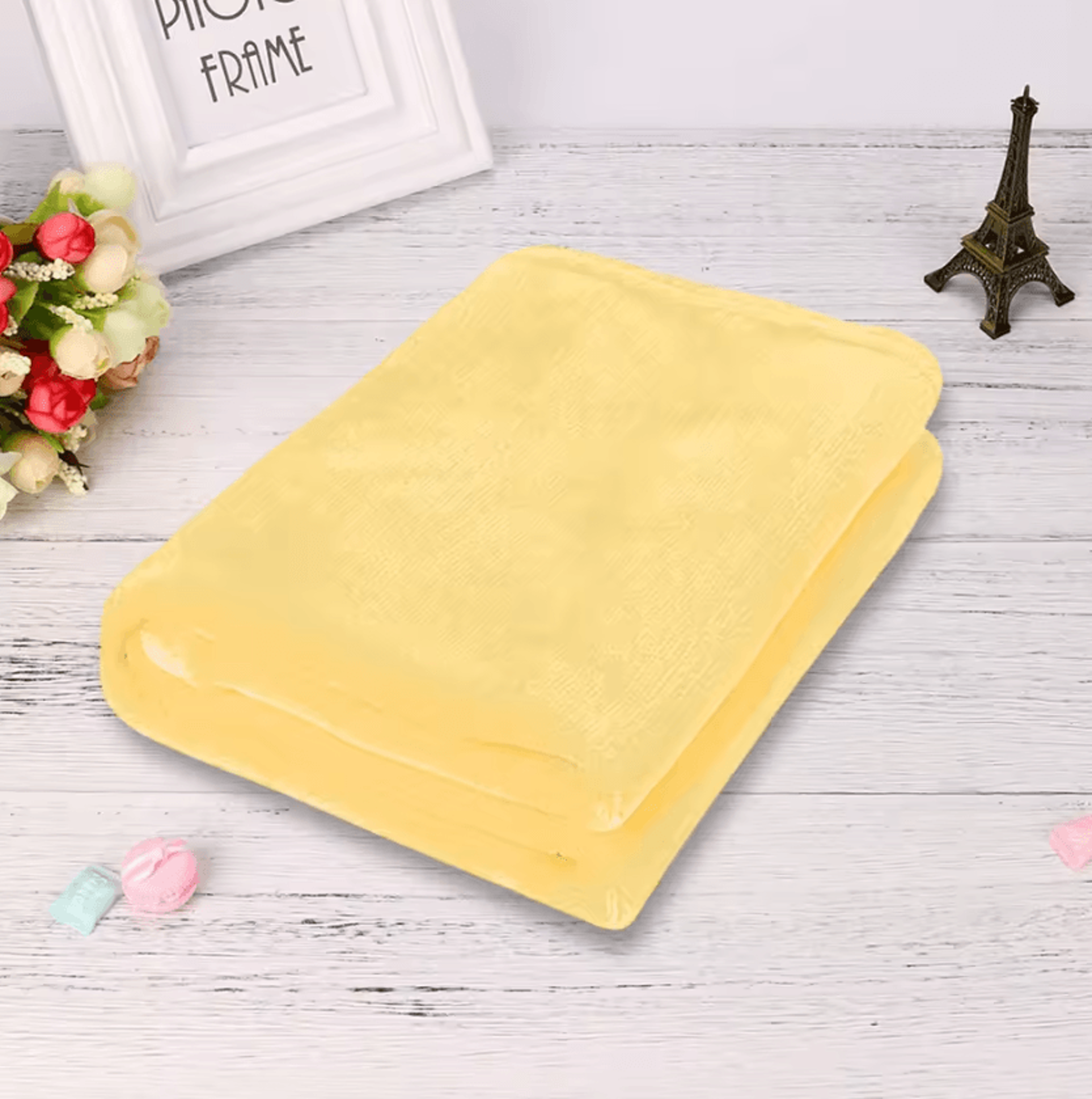 Solid Micro Plush Coral Fleece Throw Blanket 9