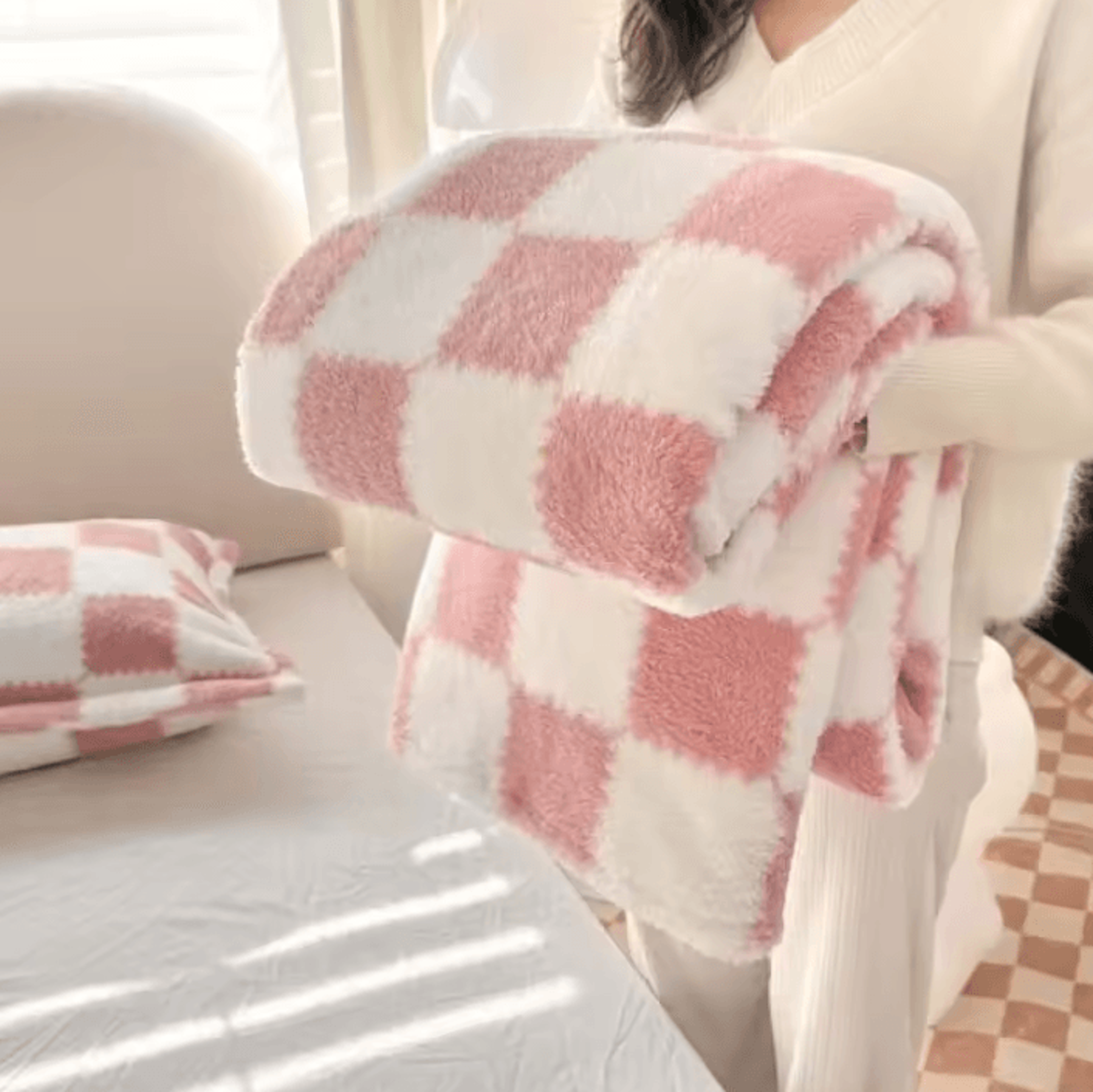 Pink Panda Soft Flannel Fleece Throw Blanket 3