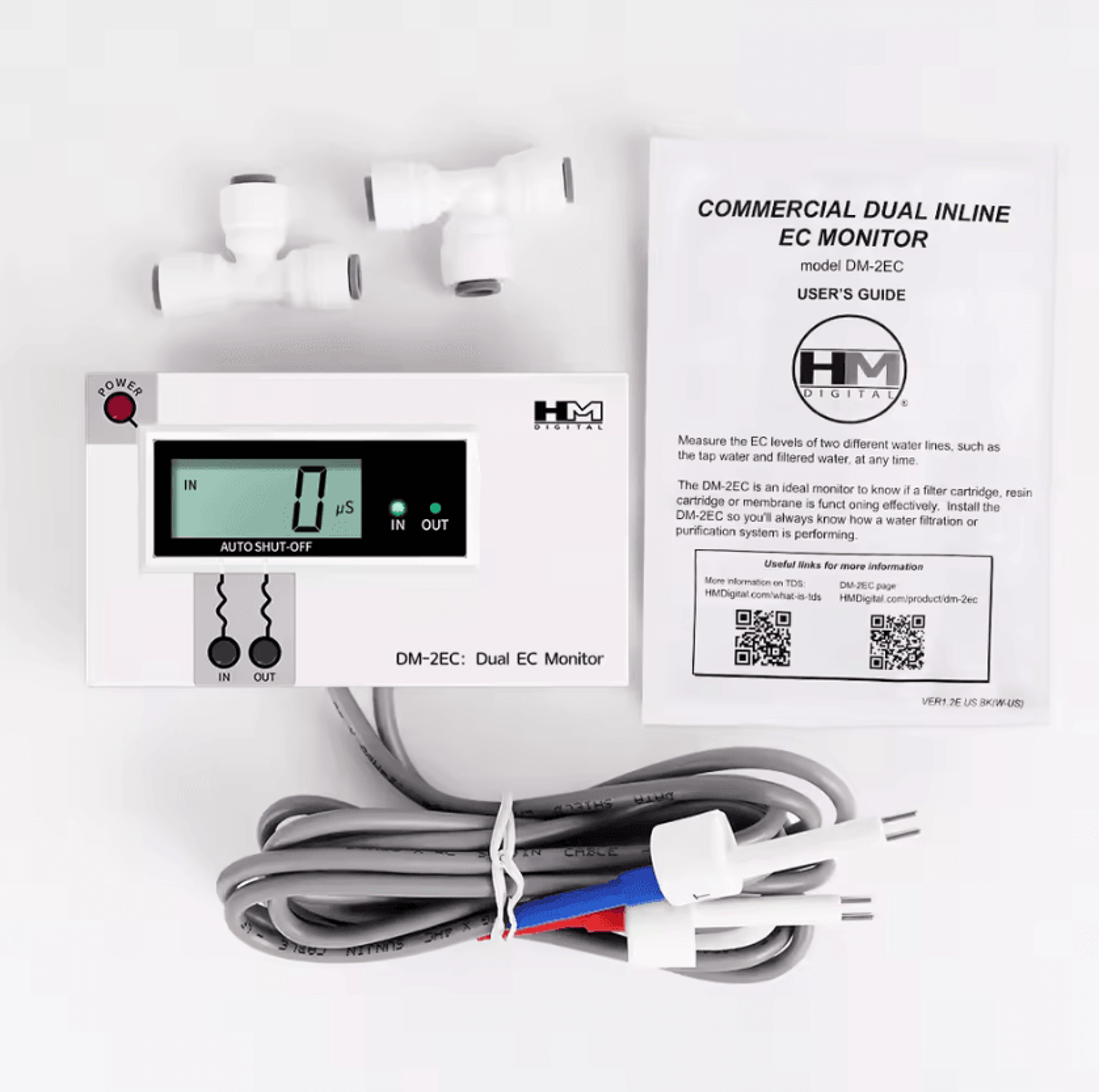 dual probe online tds water quality monitor for tap water and aquariums