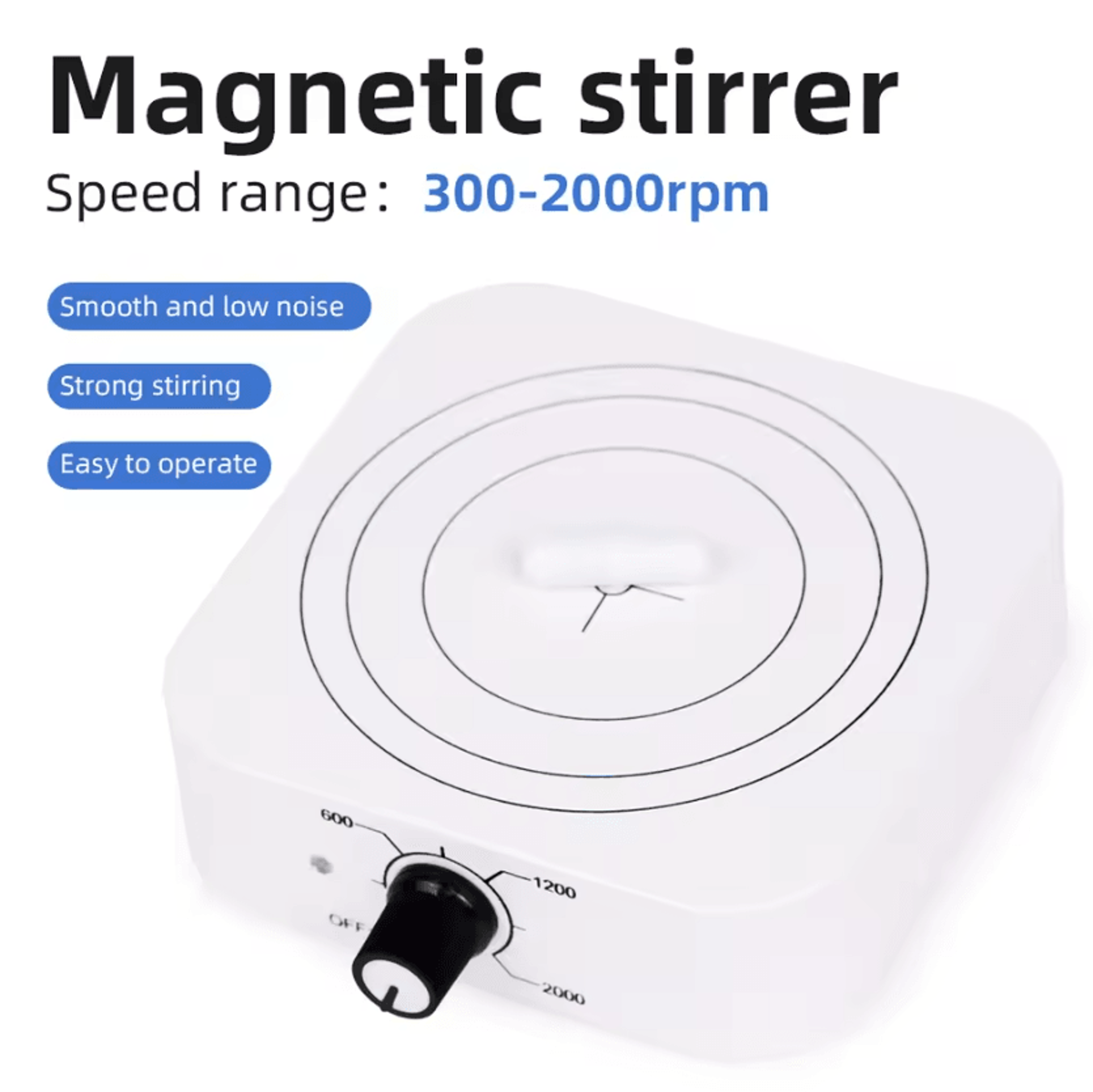 1l mini magnetic stirrer 300-2000rpm adjustable lab mixer