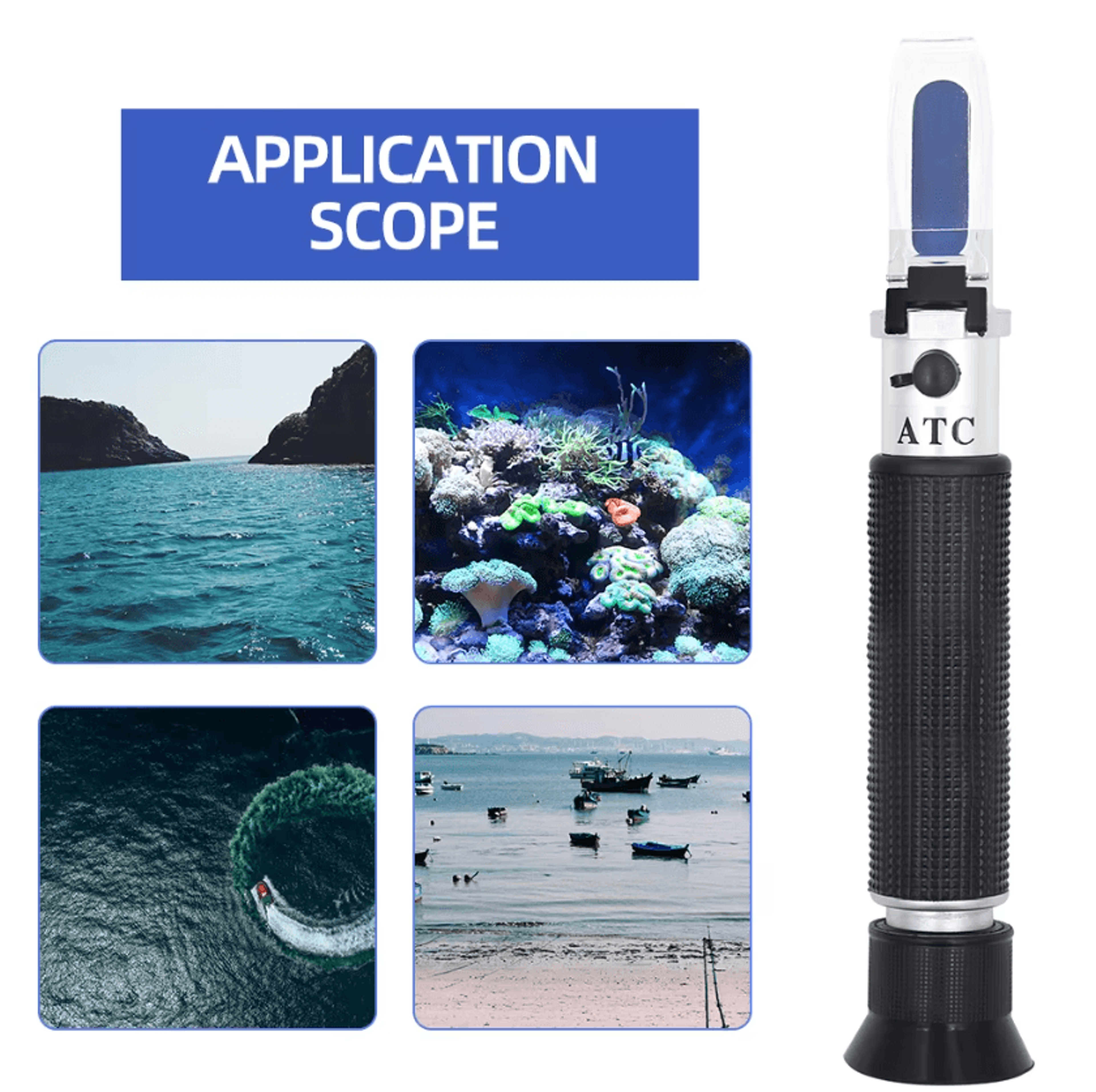 handheld salinity refractometer for saltwater aquariums