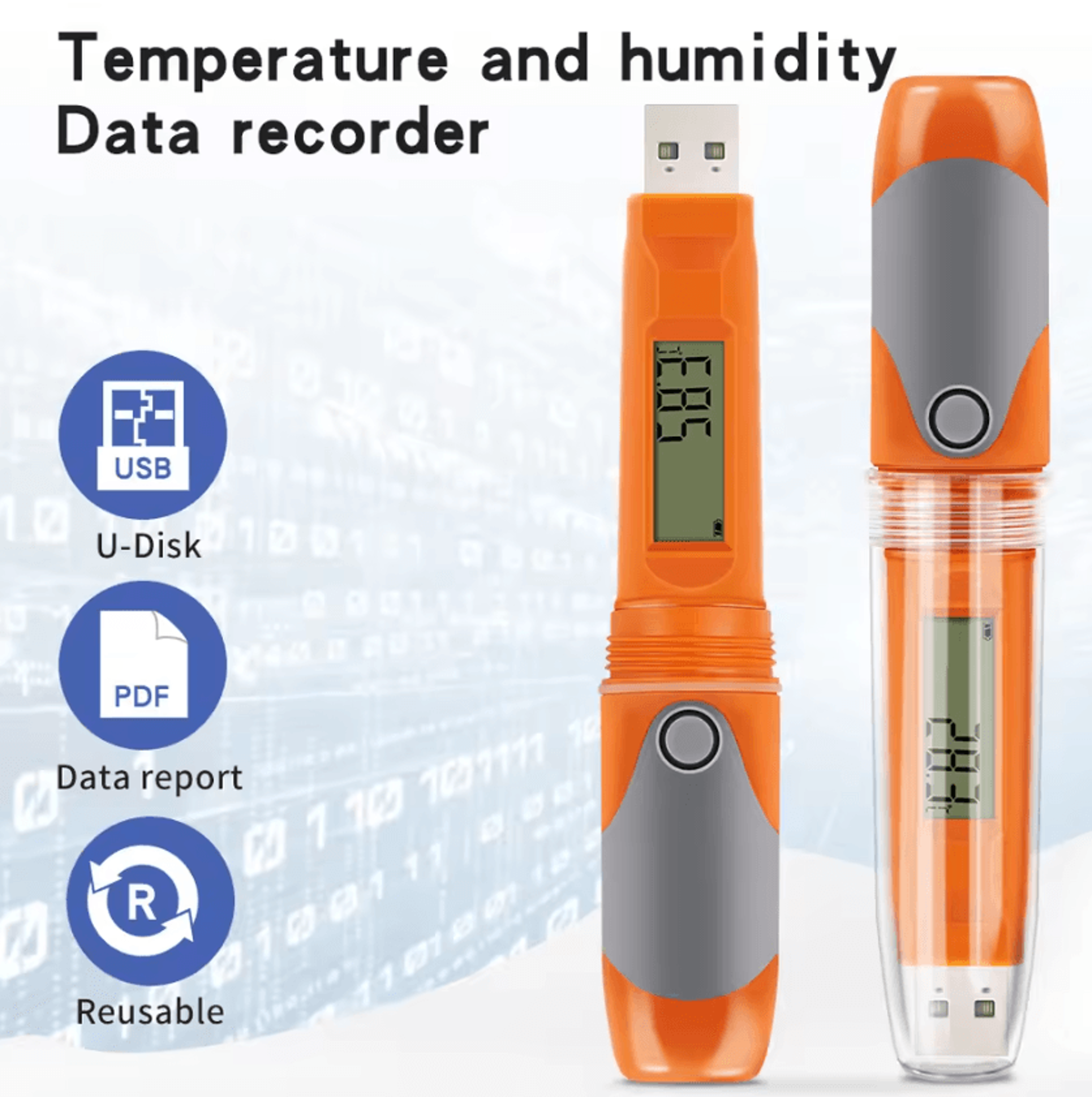 elitech rc-51h usb temperature and humidity data logger