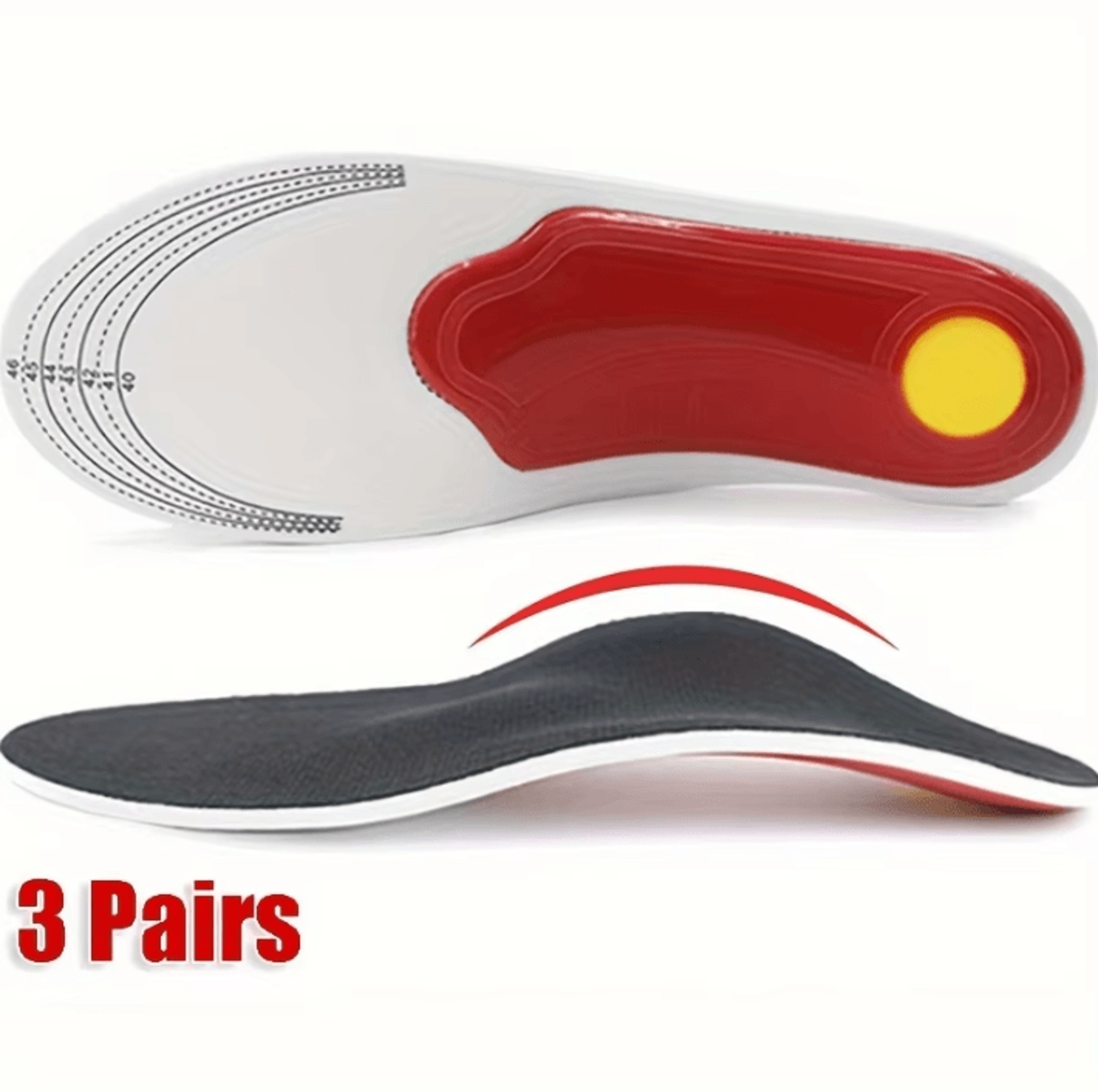 high elasticity eva arch support orthotic insoles for men and women