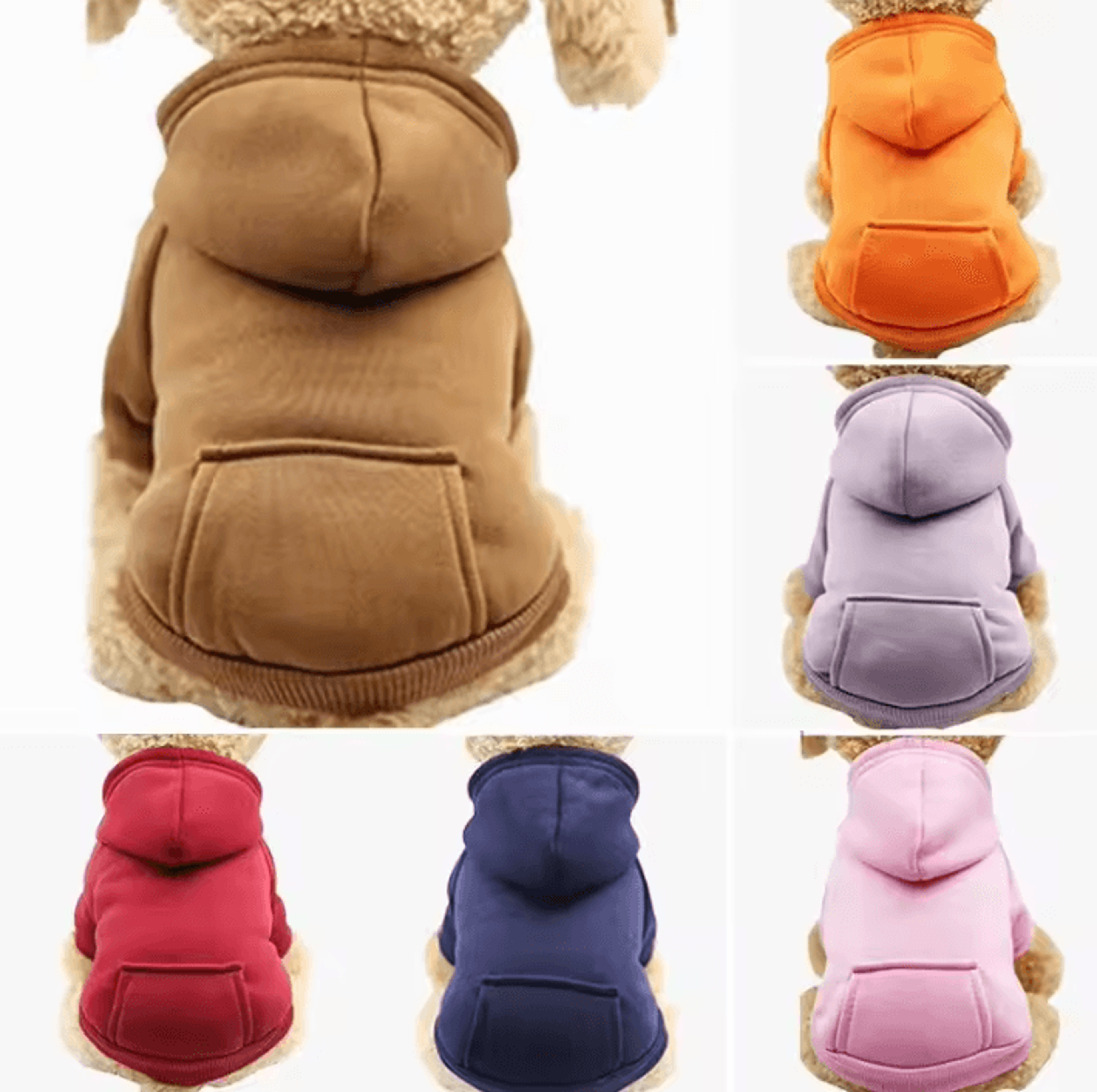 warm dog hoodie for small and large dogs