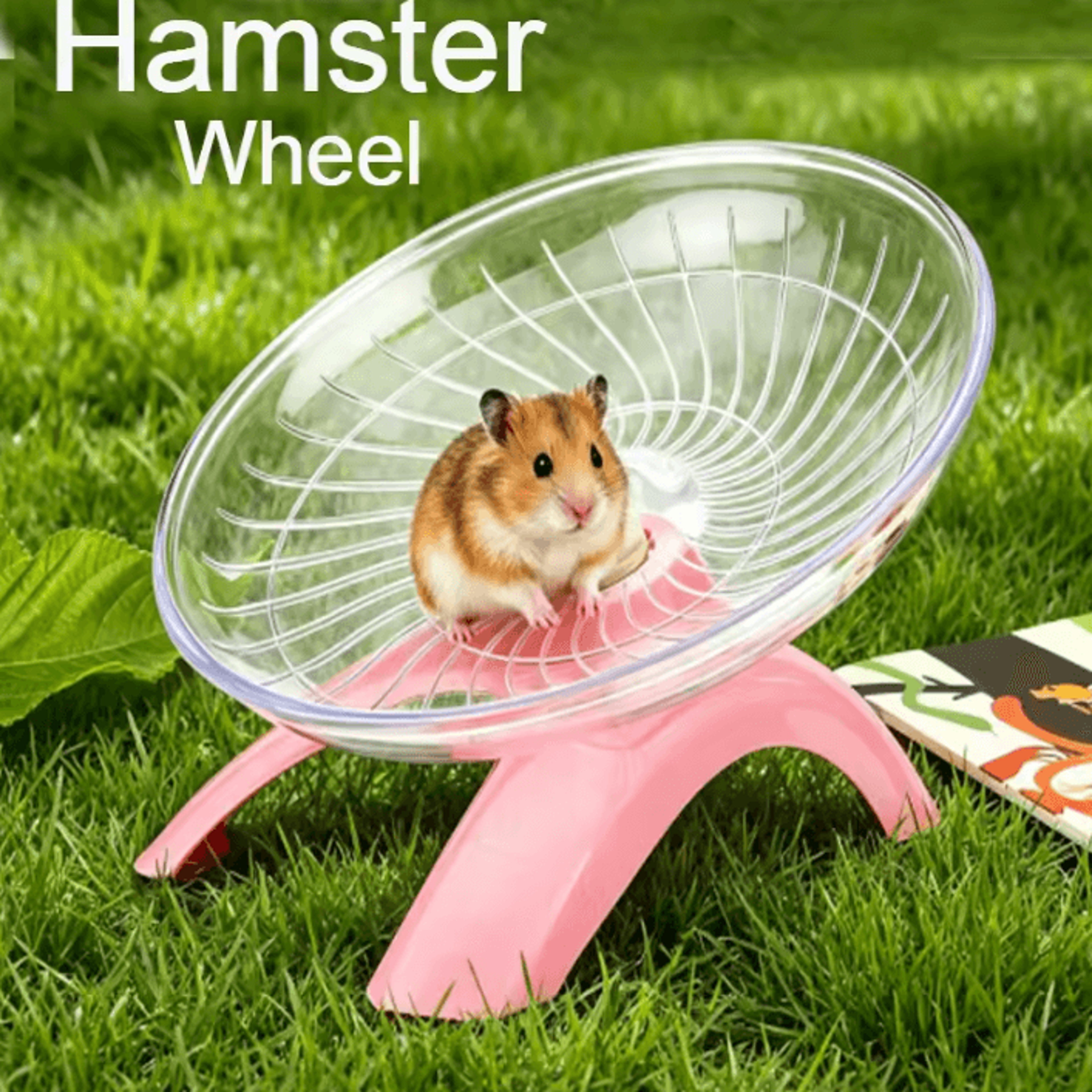 silent transparent hamster running disc exercise wheel