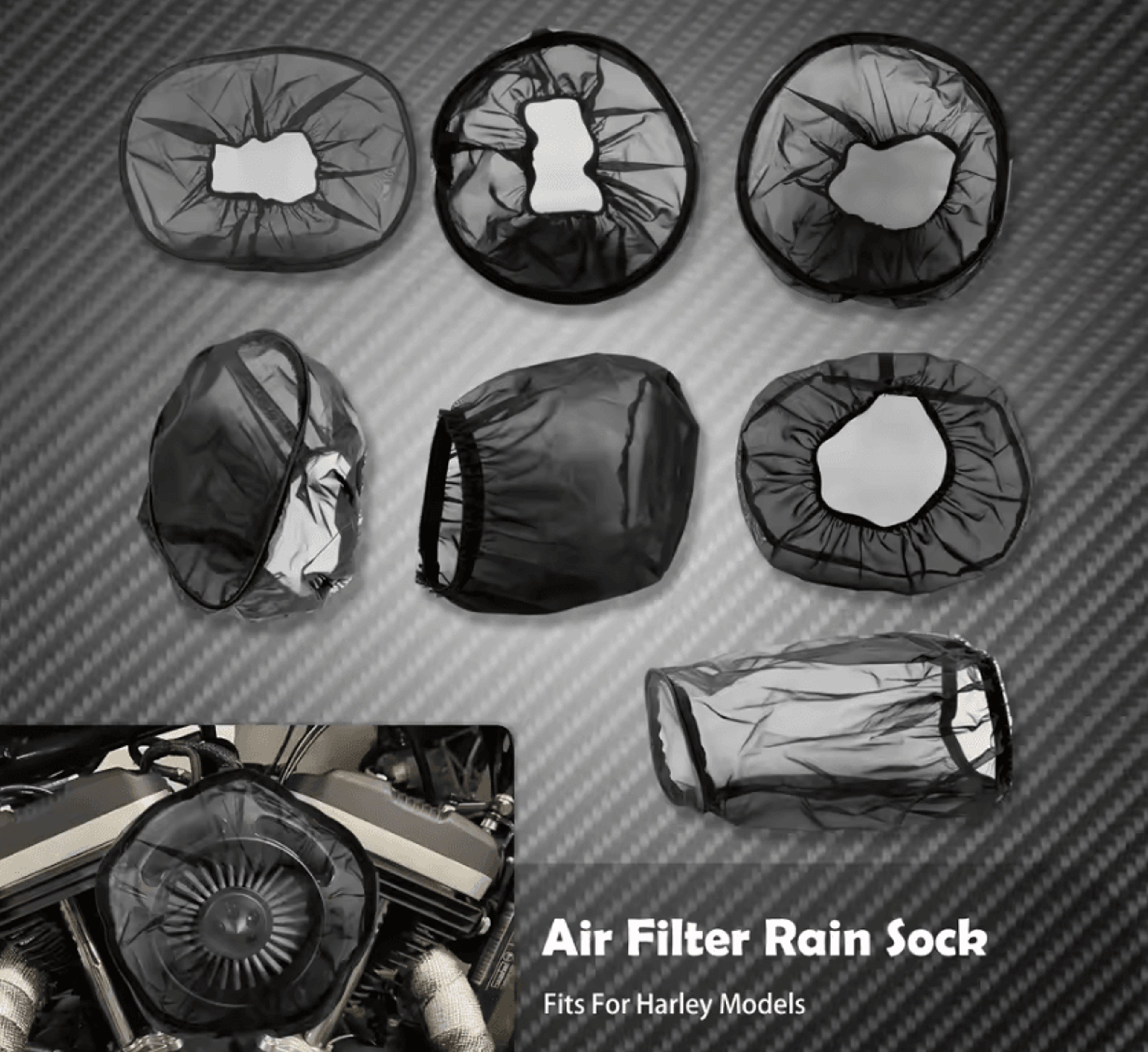 all weather air cleaner rain sock for harley touring sportster softail