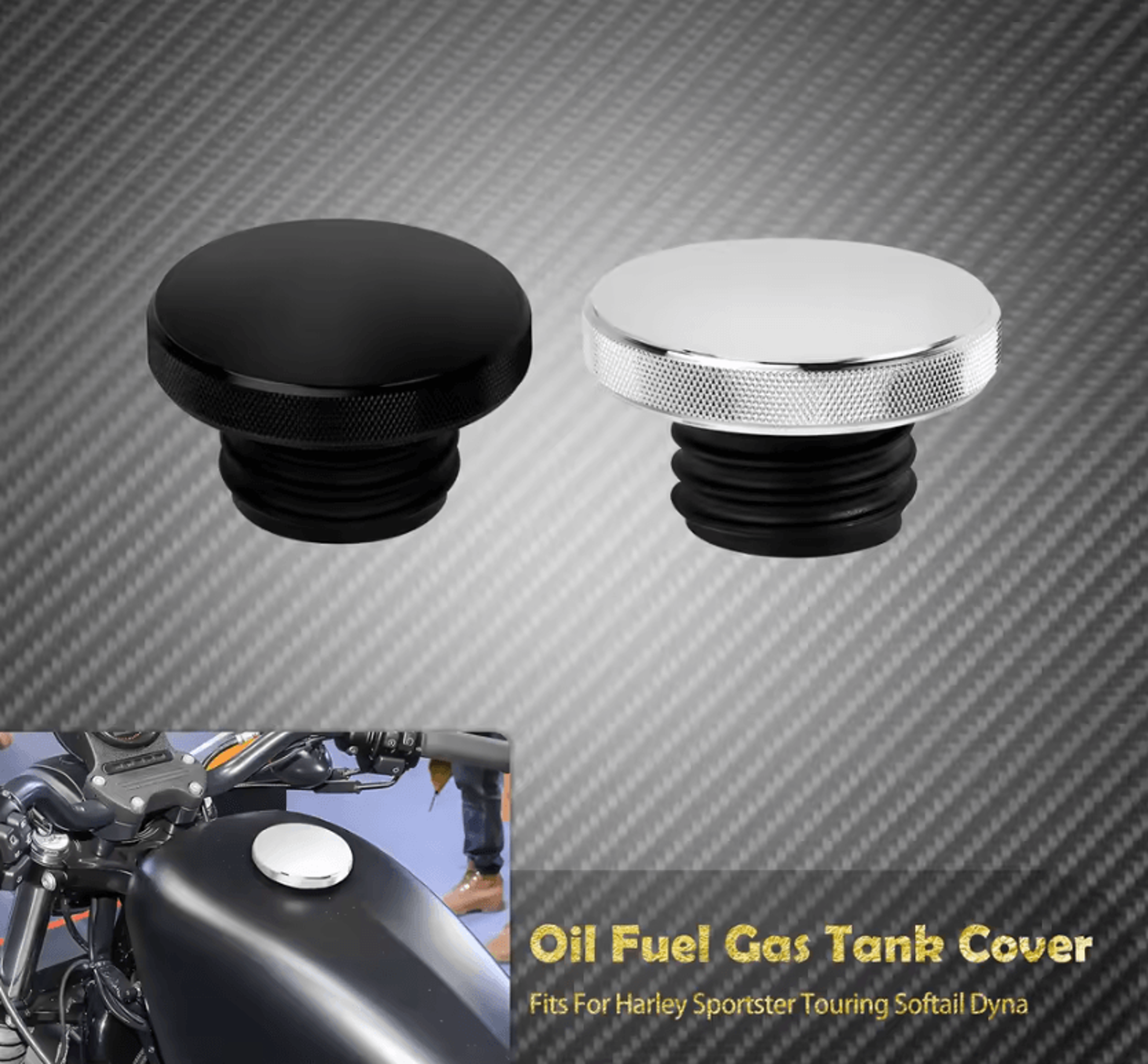 cnc vented fuel tank cap for harley sportster touring softail dyna