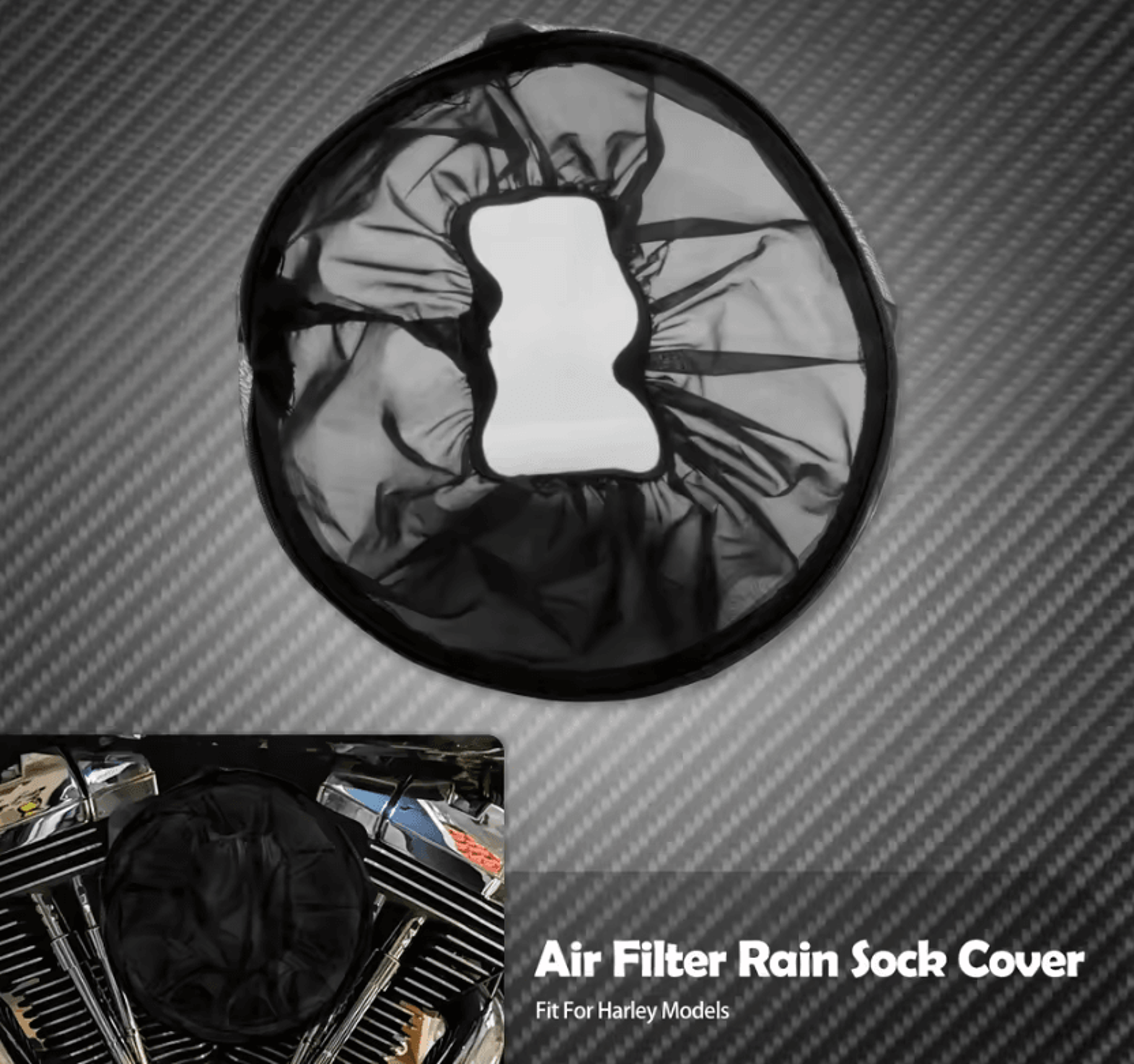 all season air cleaner rain sock for harley touring dyna softail sportster