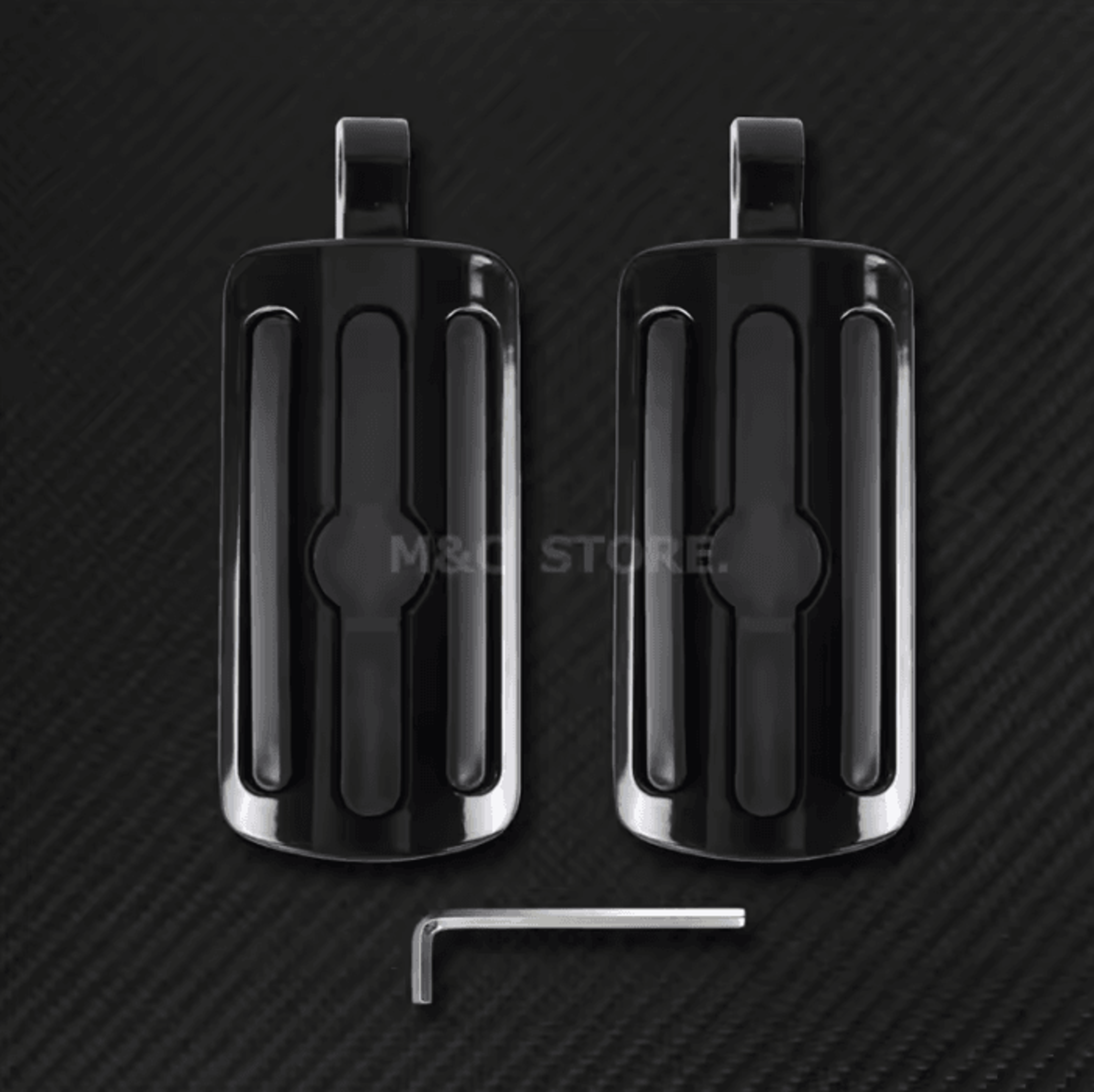 Comfort Grip Male Mount Footpegs For Harley Touring Dyna Sportster 5