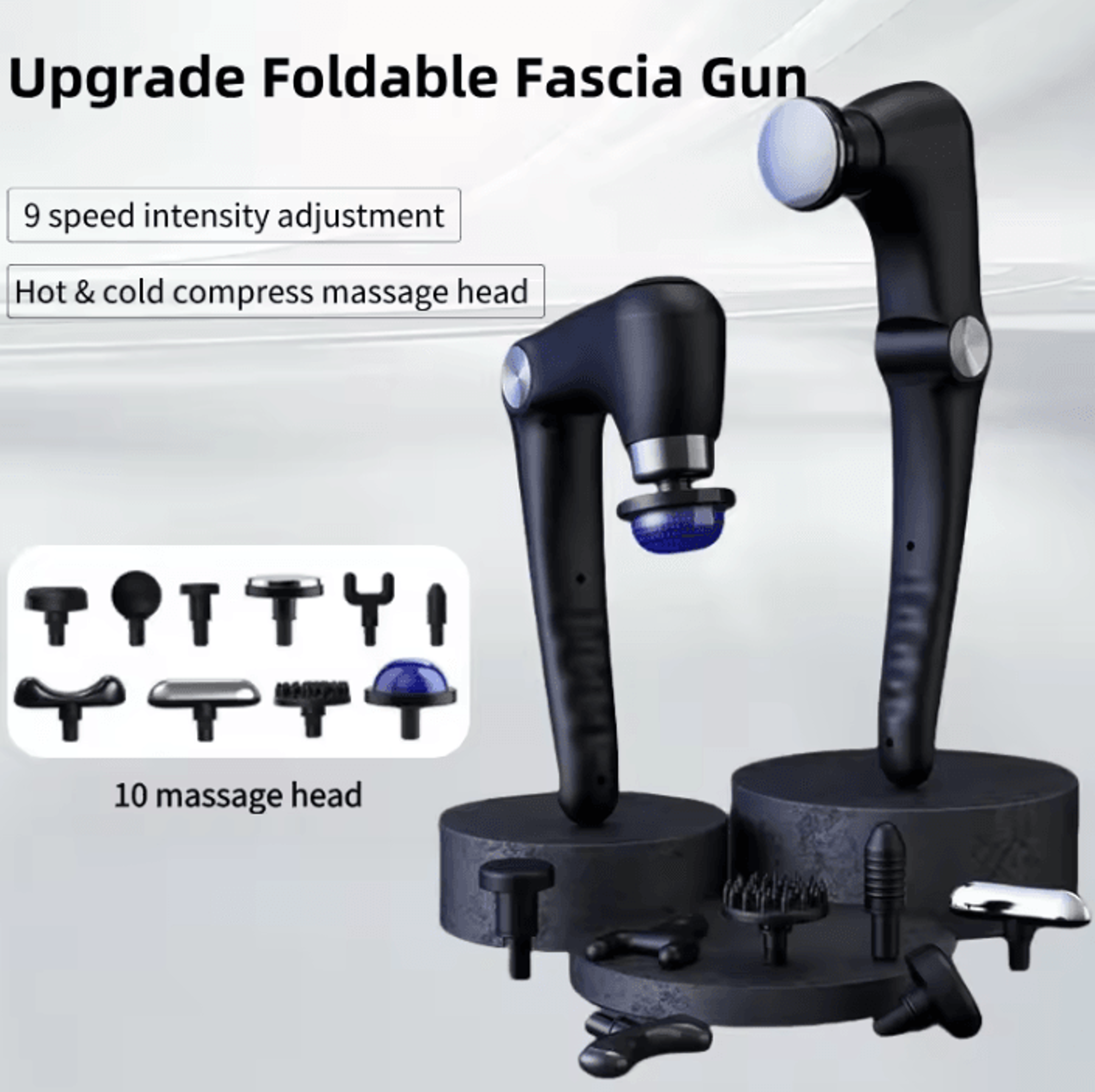 flexthera foldable hot and cold deep tissue massage gun