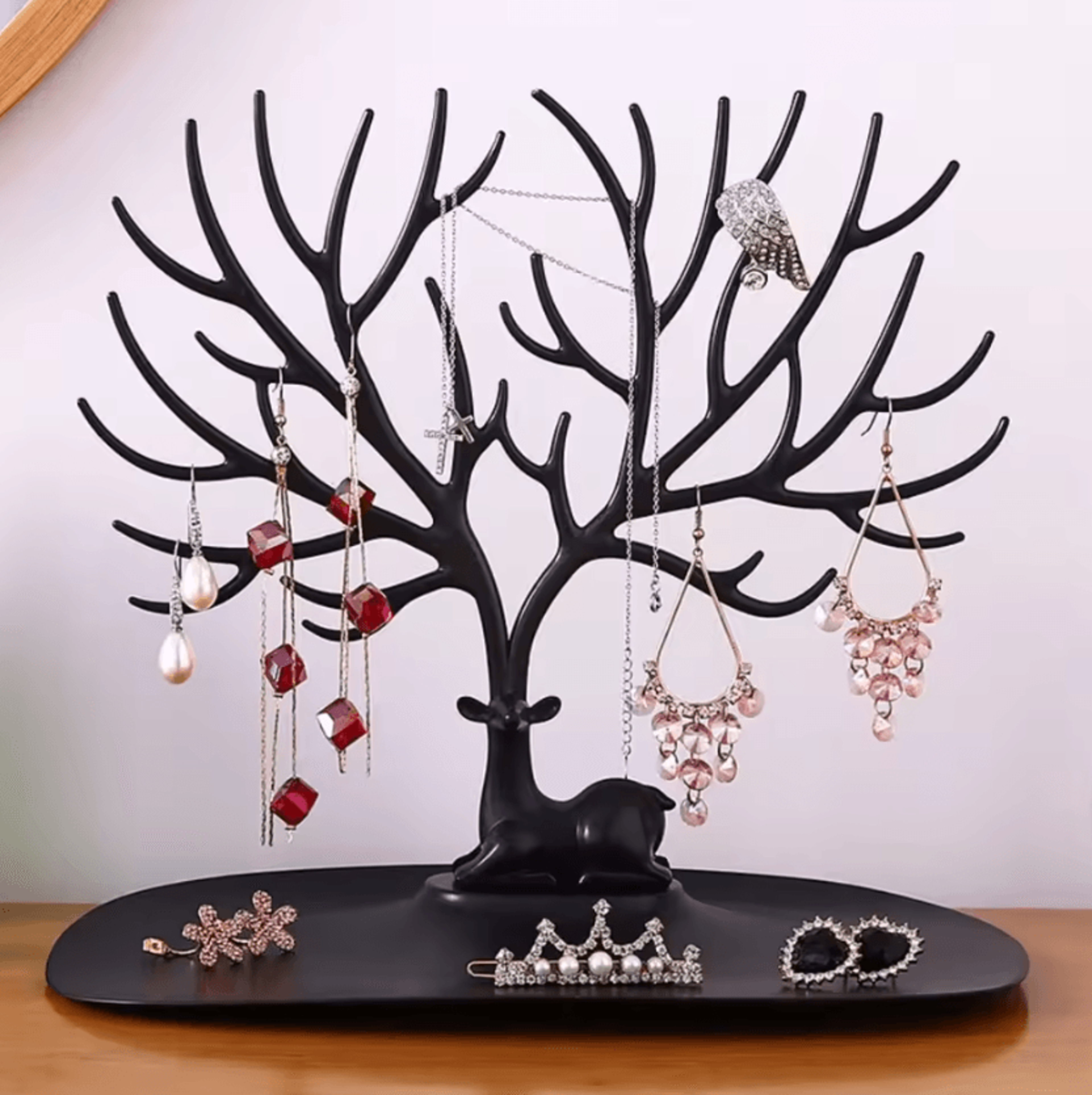 jewelvista multipurpose jewelry display stand for rings, bracelets and necklaces