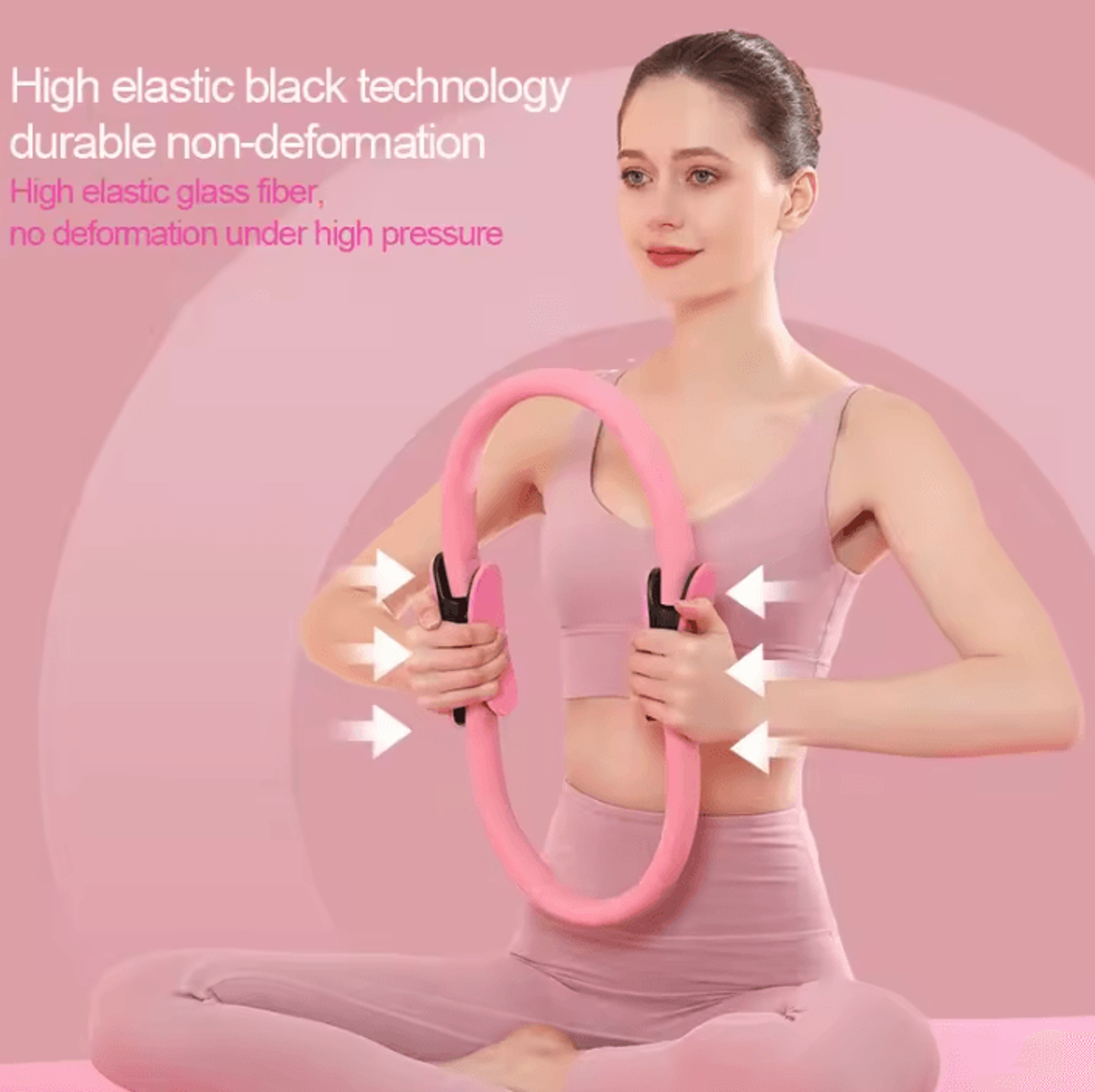 flexcore pilates magic ring for full body toning, yoga and home fitness workouts