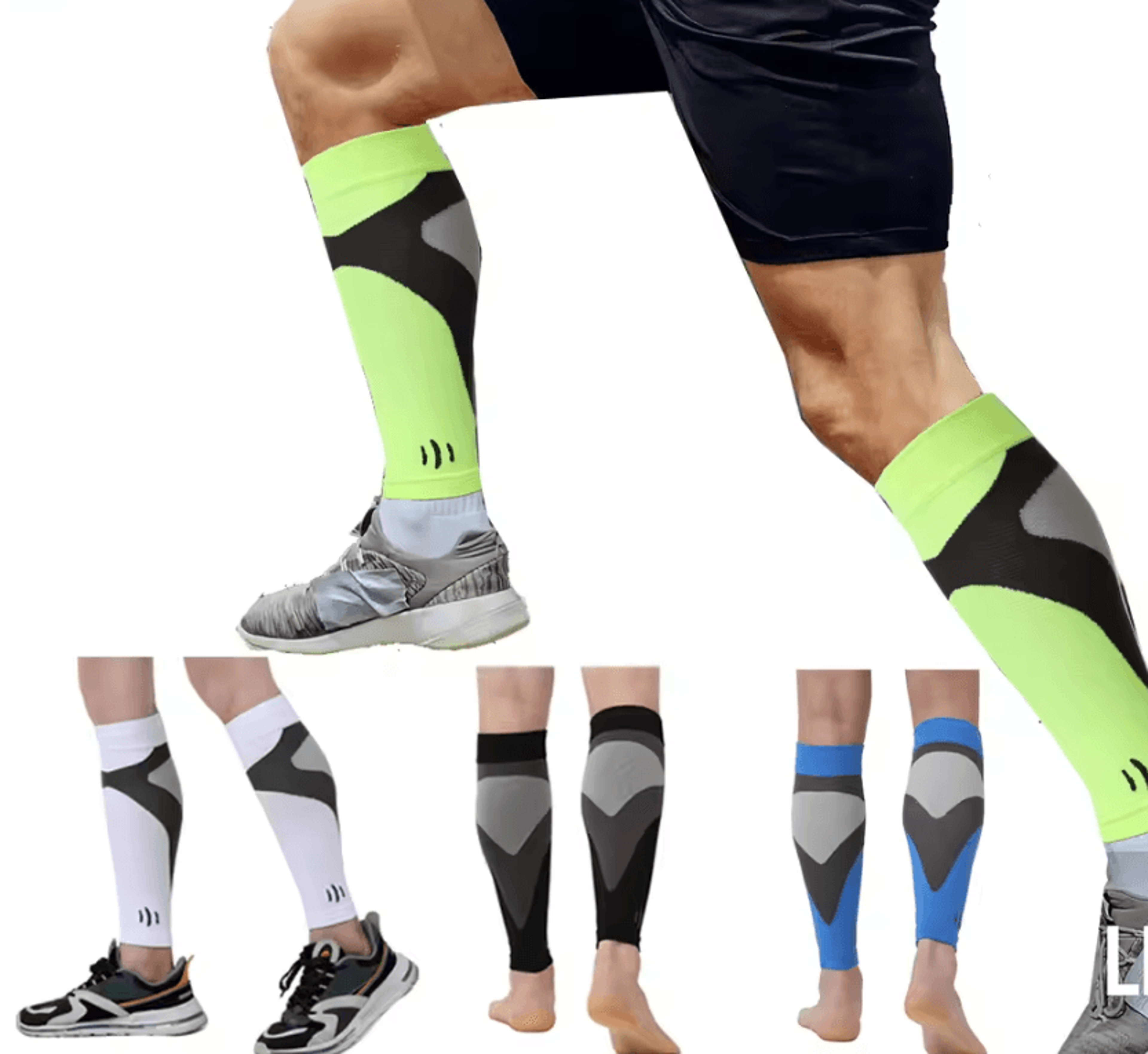 flexstride running calf compression sleeves for shin support