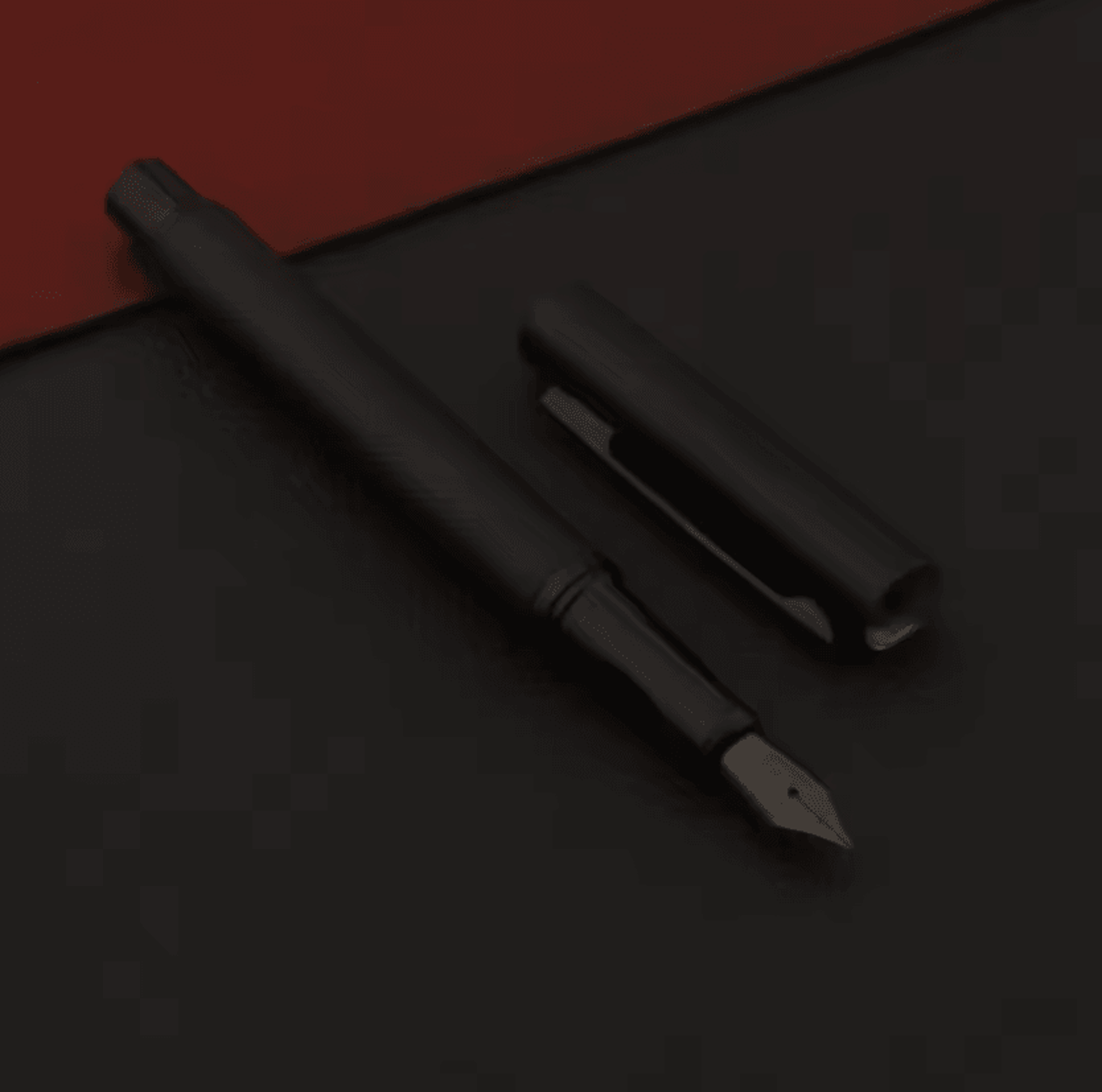 noirwrite matte black metal fountain pen for elegant everyday writing