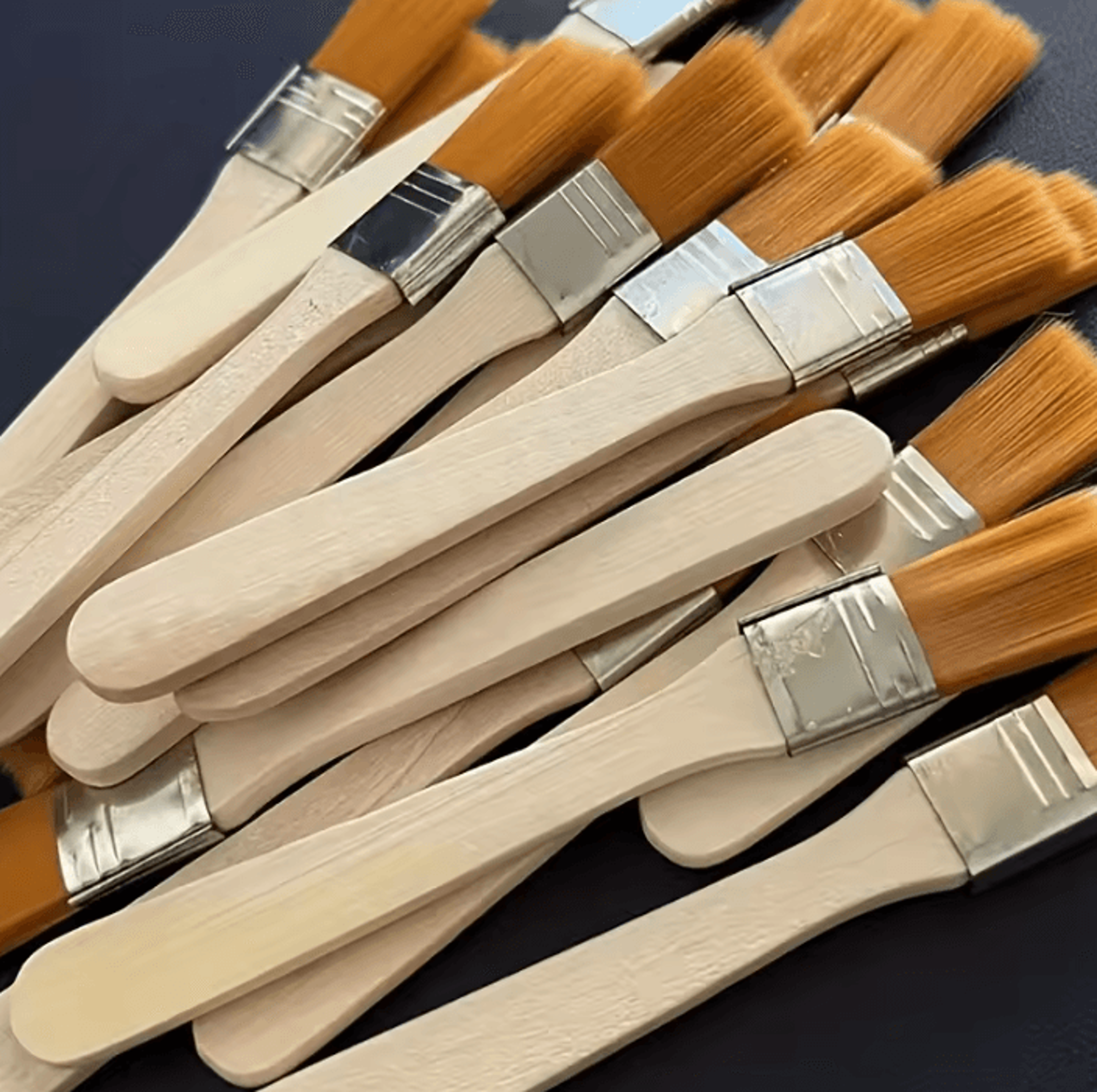 creativestroke mini nylon paint brush set with wooden handles for acrylic and gouache art
