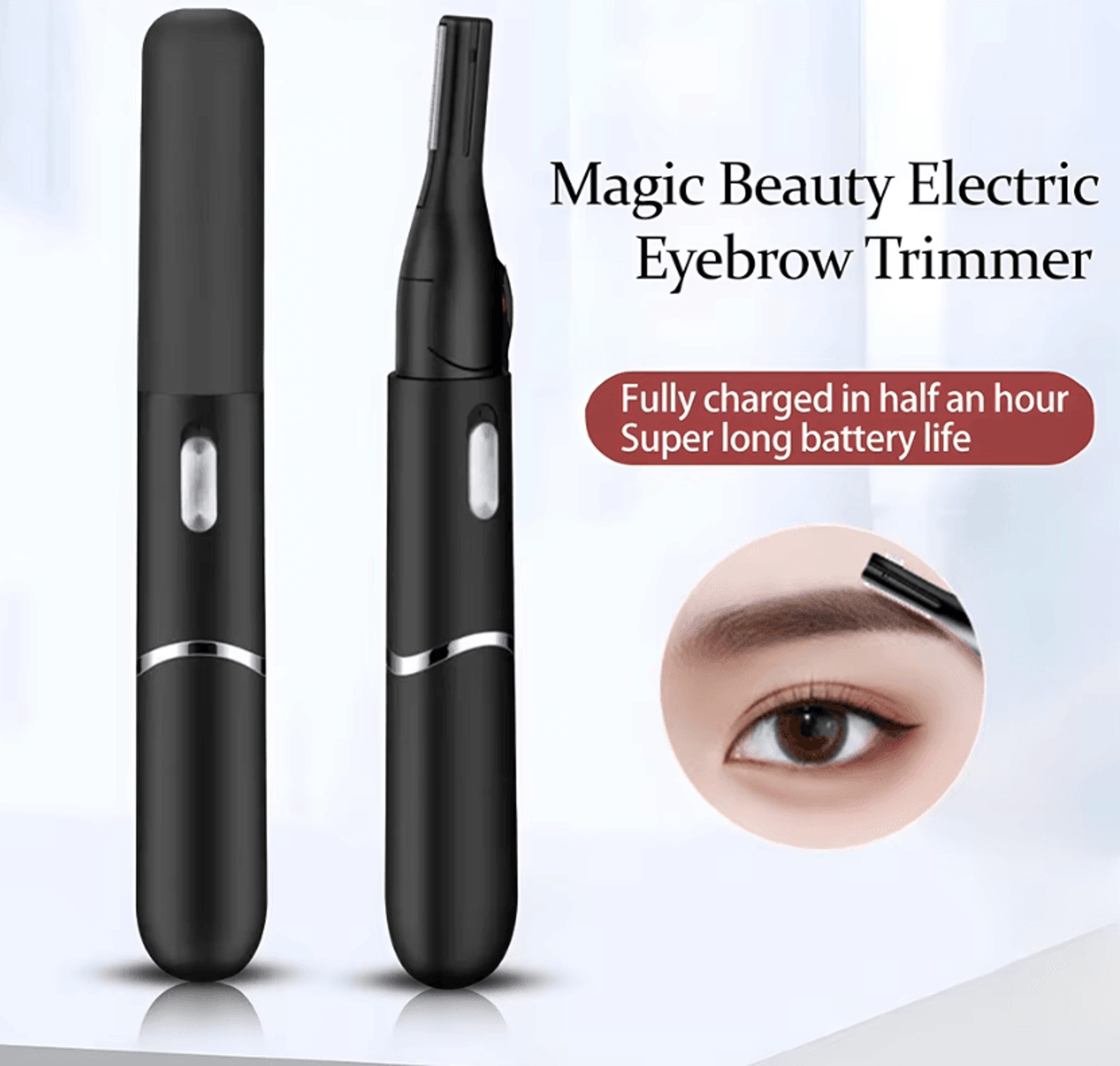 browswift usb rechargeable electric eyebrow shaver for easy and precise grooming