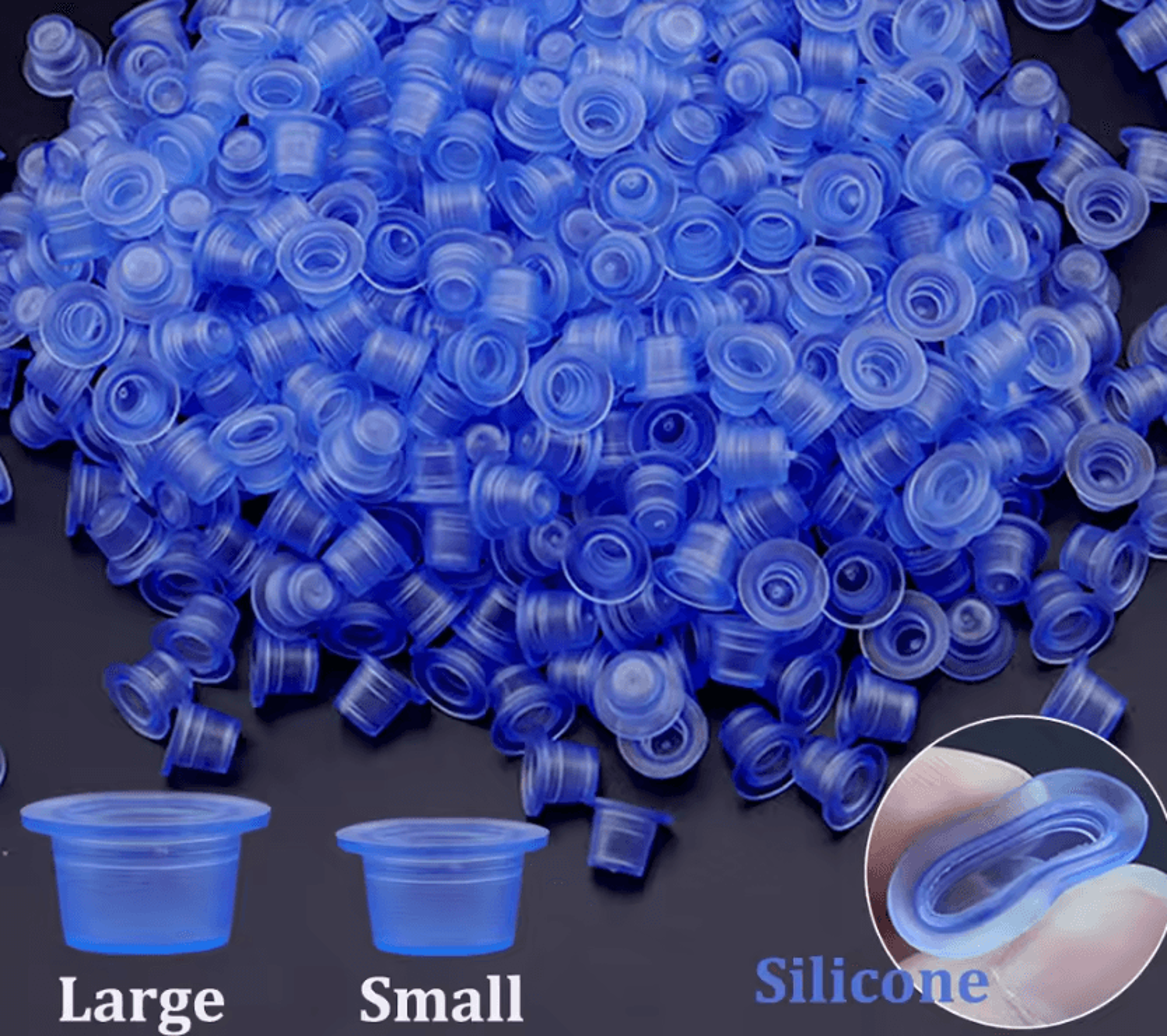 inknest pro soft silicone tattoo ink cups for pigment mixing and permanent makeup