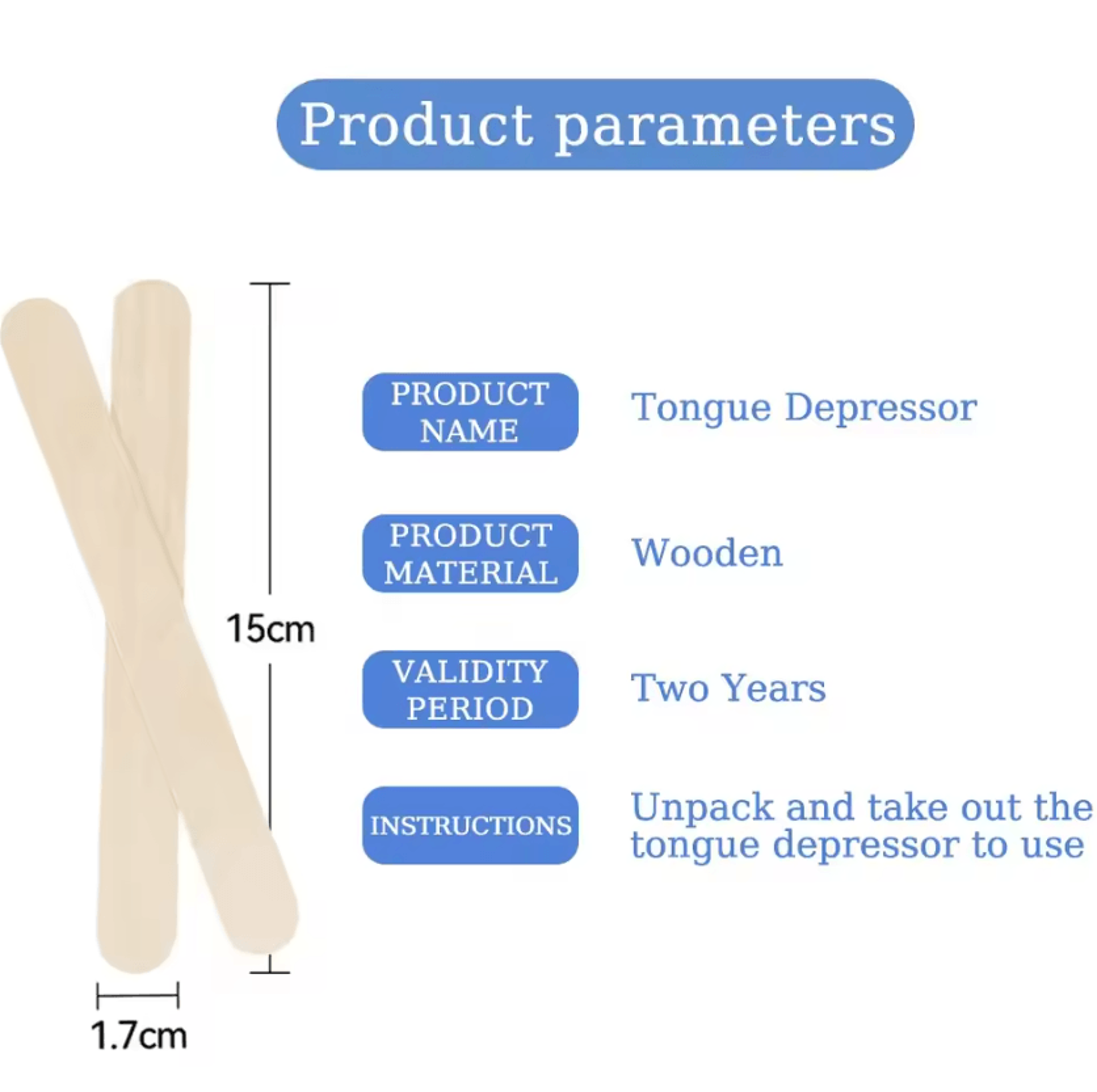 InkPrep Essentials Disposable Wooden Tattoo Tongue Depressors And Waxing Sticks 1
