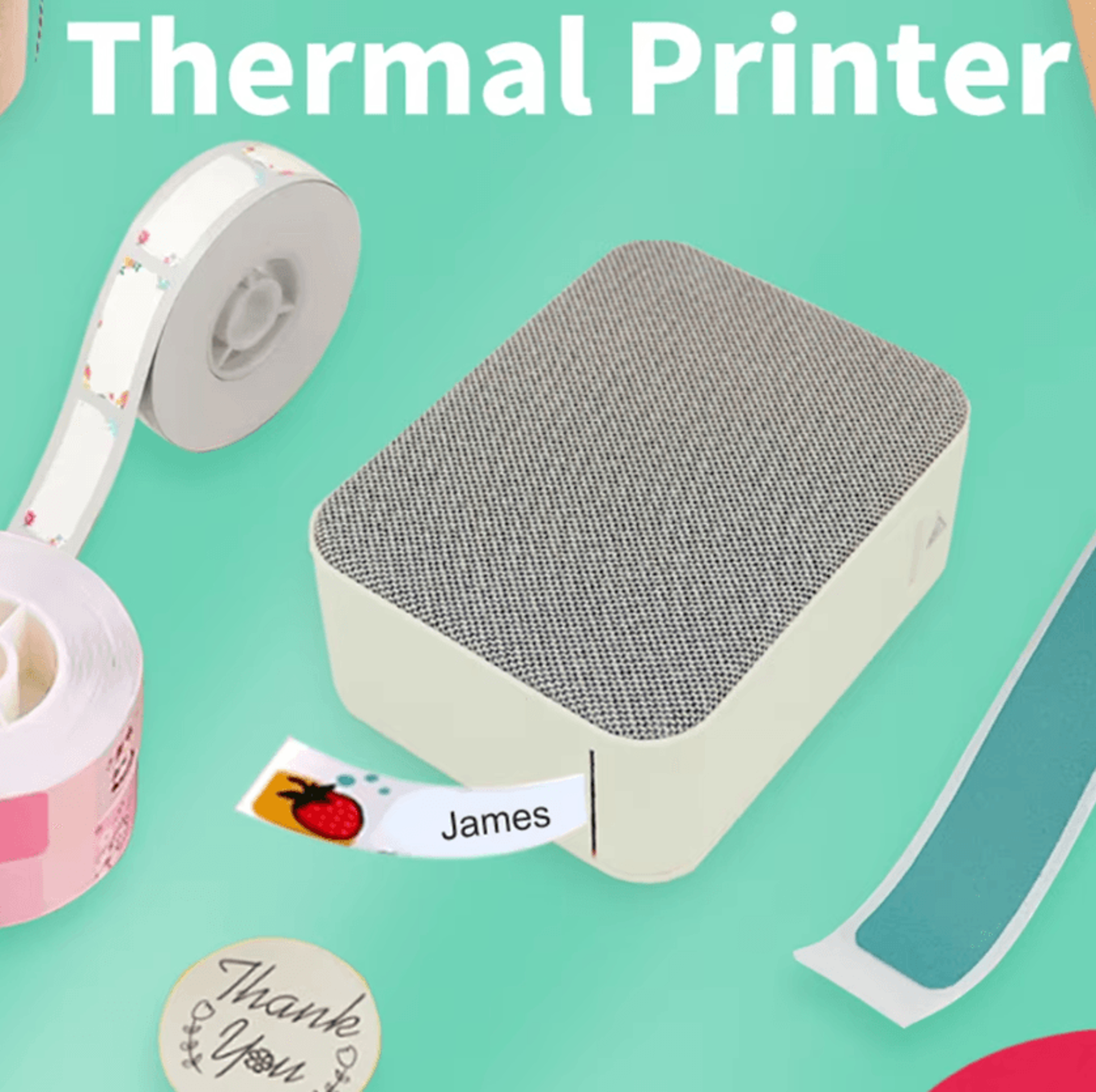 marklife labelease mini bluetooth thermal label printer for office school and retail