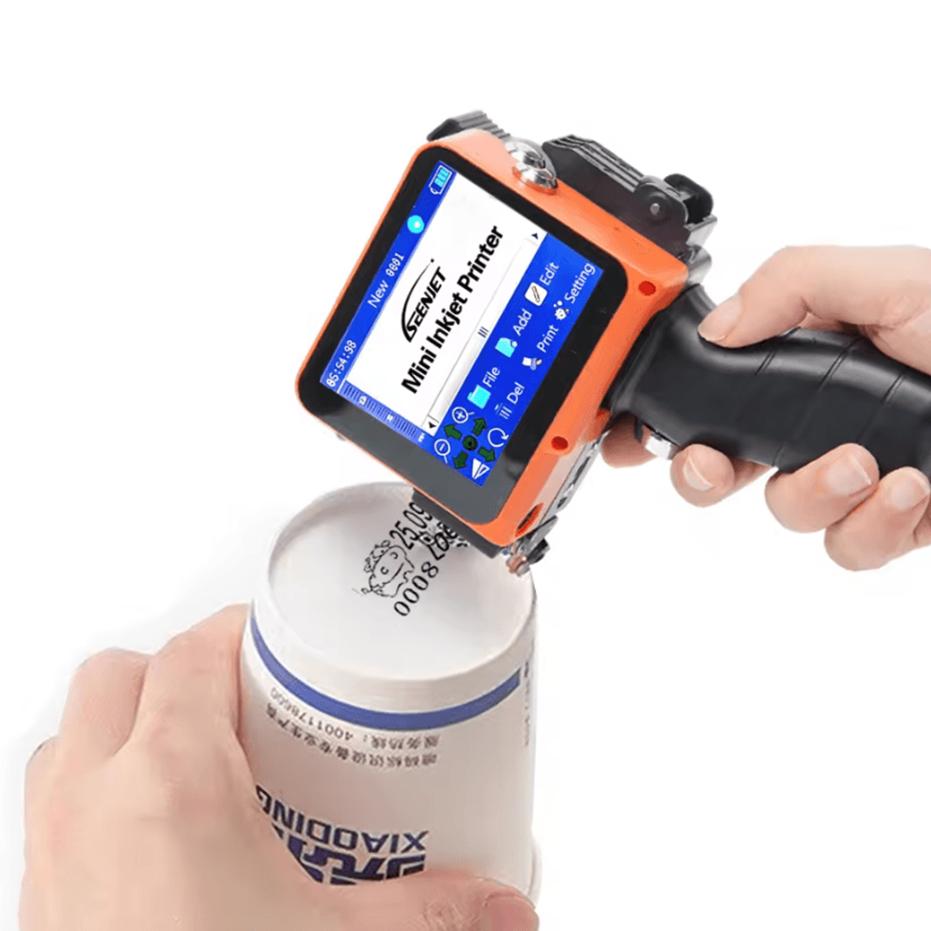 codestamp pro mini handheld inkjet printer for expiry dates qr codes and product packaging