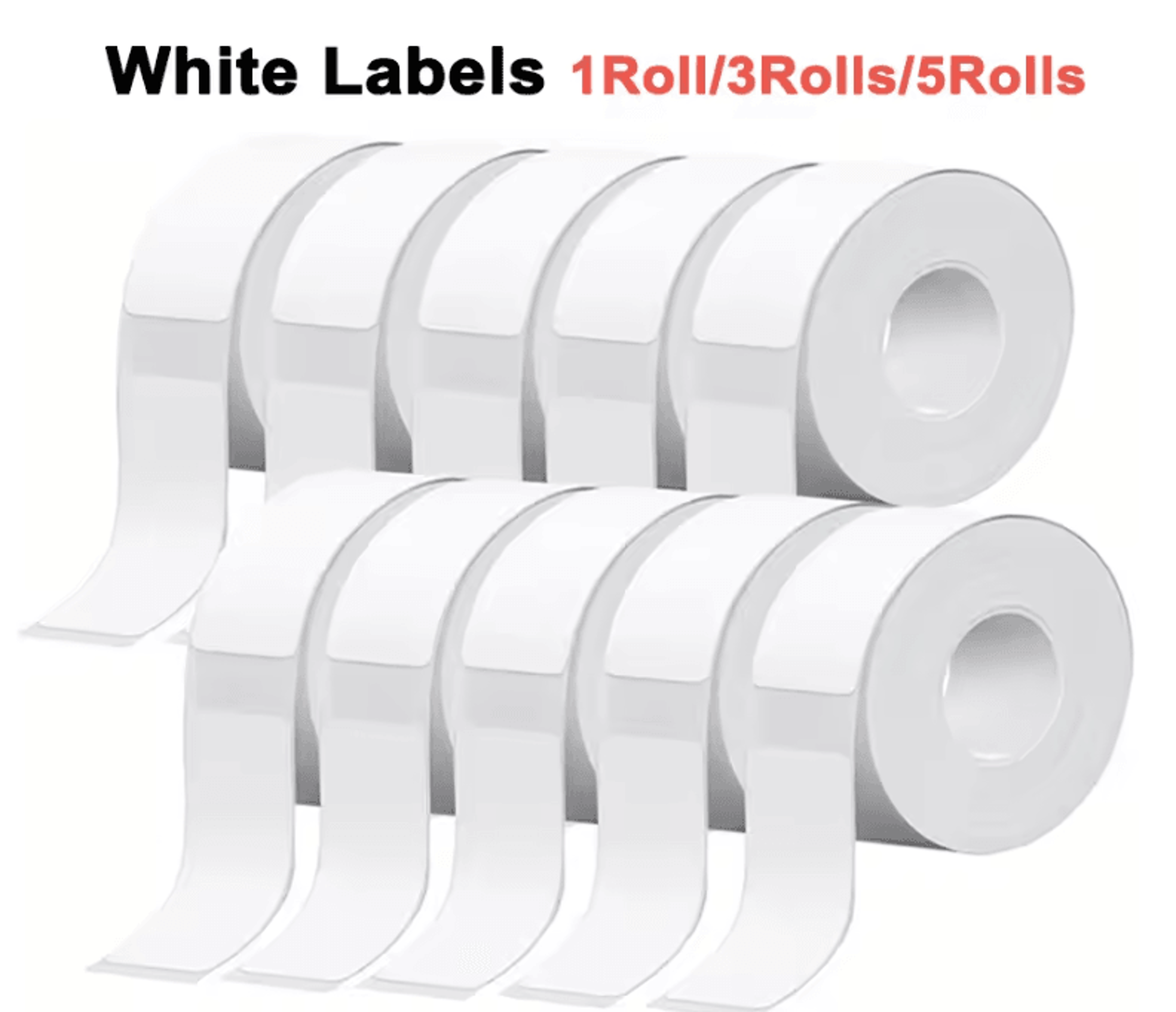 marklife puretag white self-adhesive thermal label rolls for p15 p12 p11 d30 and q30 printers