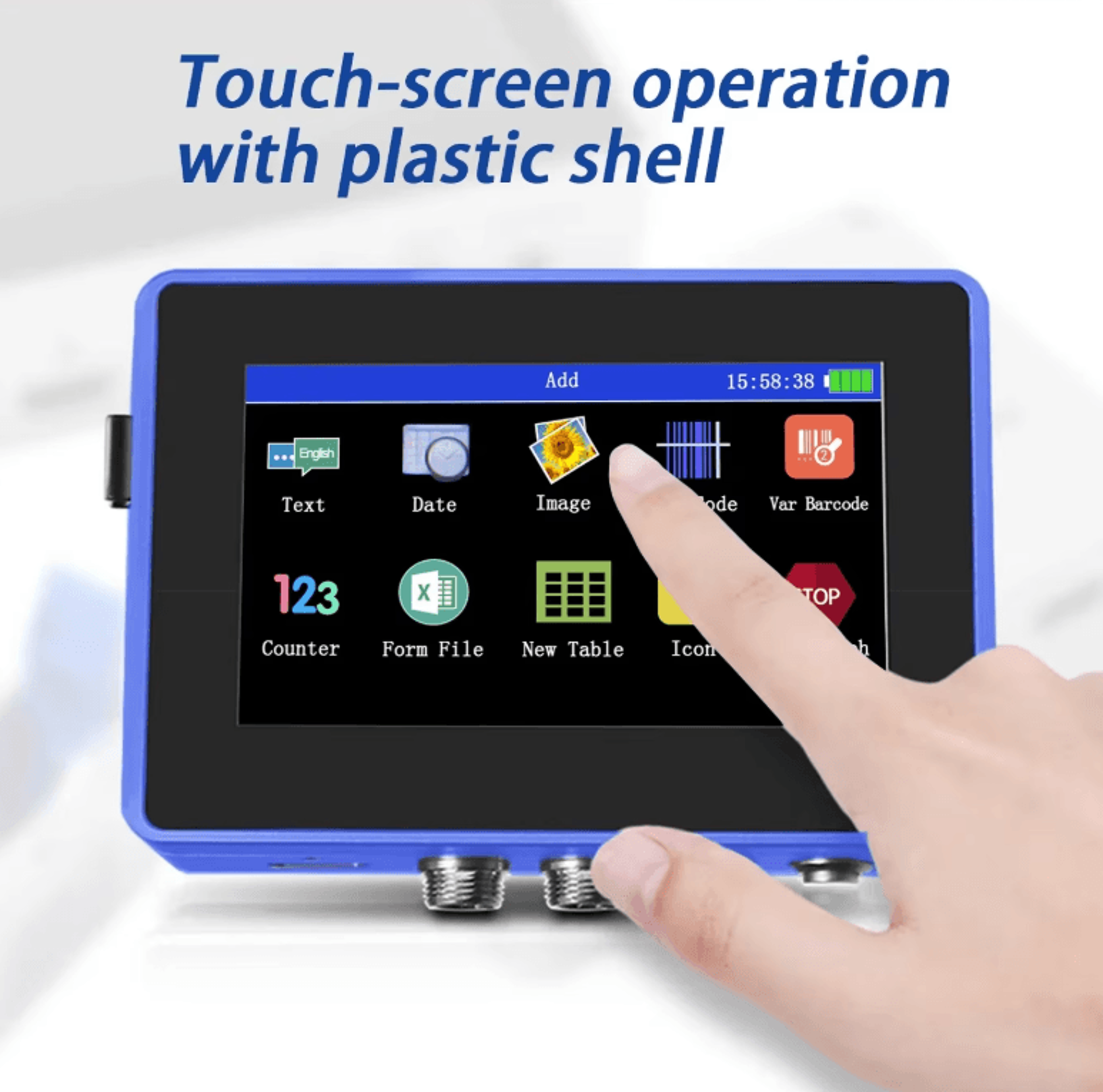 DCODE 130PLUS Industrial Online Inkjet Printer 127mm 254mm QR Barcode And Batch Coding Machine 3
