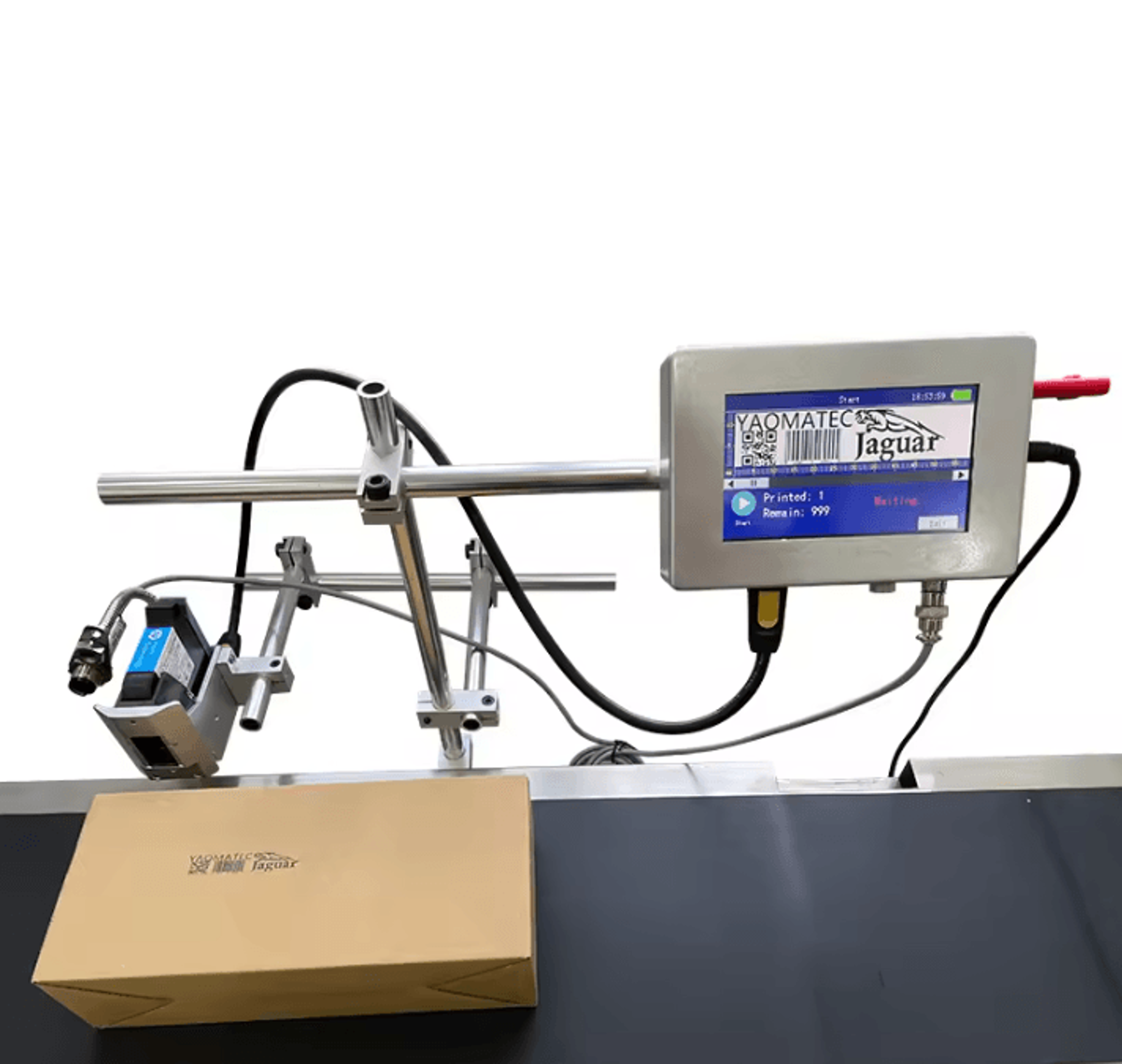 120plus 12.7mm industrial online inkjet printer 24-language automatic expiry date coding machine