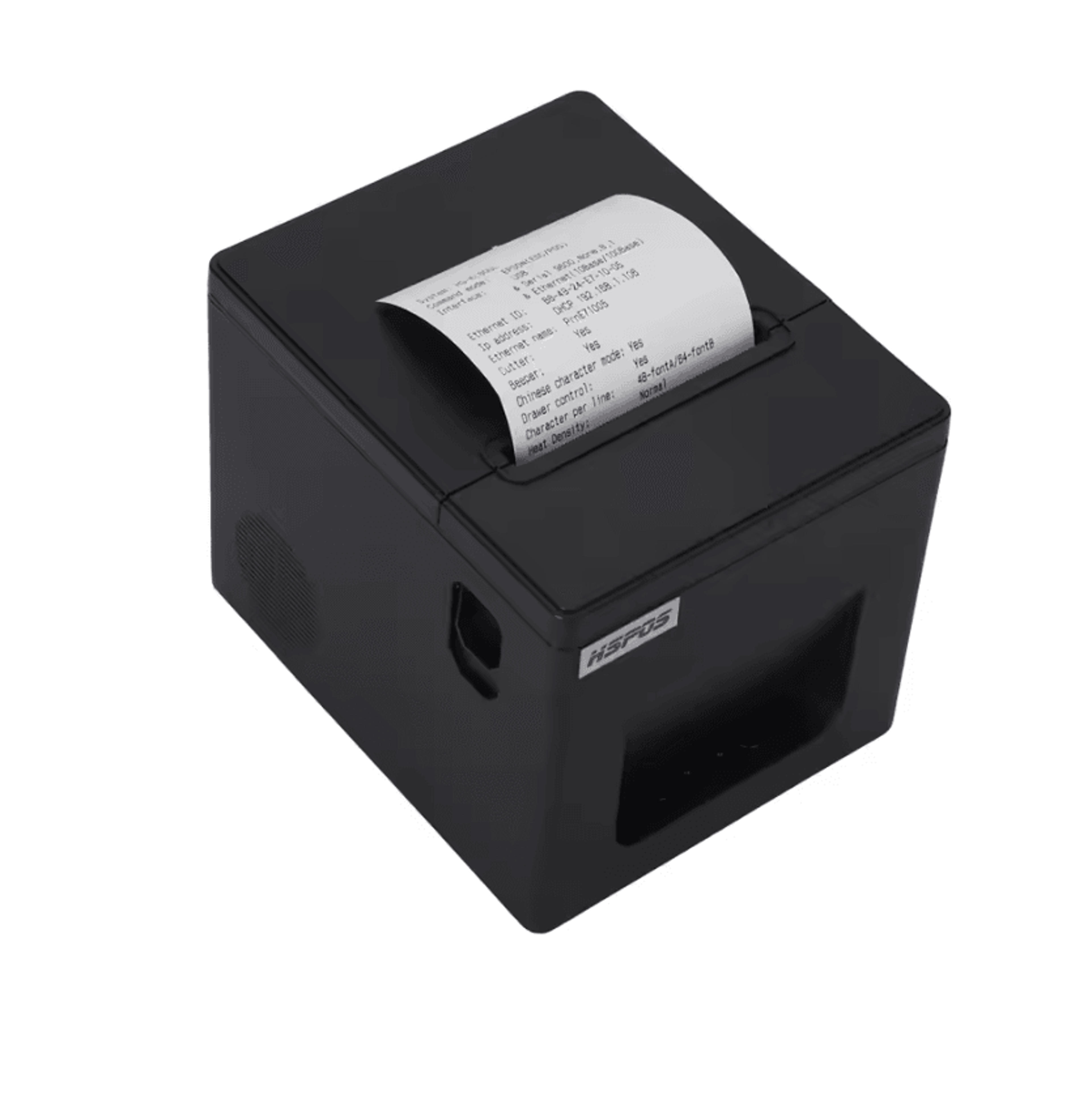 hspos 80mm high-speed thermal receipt printer with auto cutter usb and lan pos printing machine