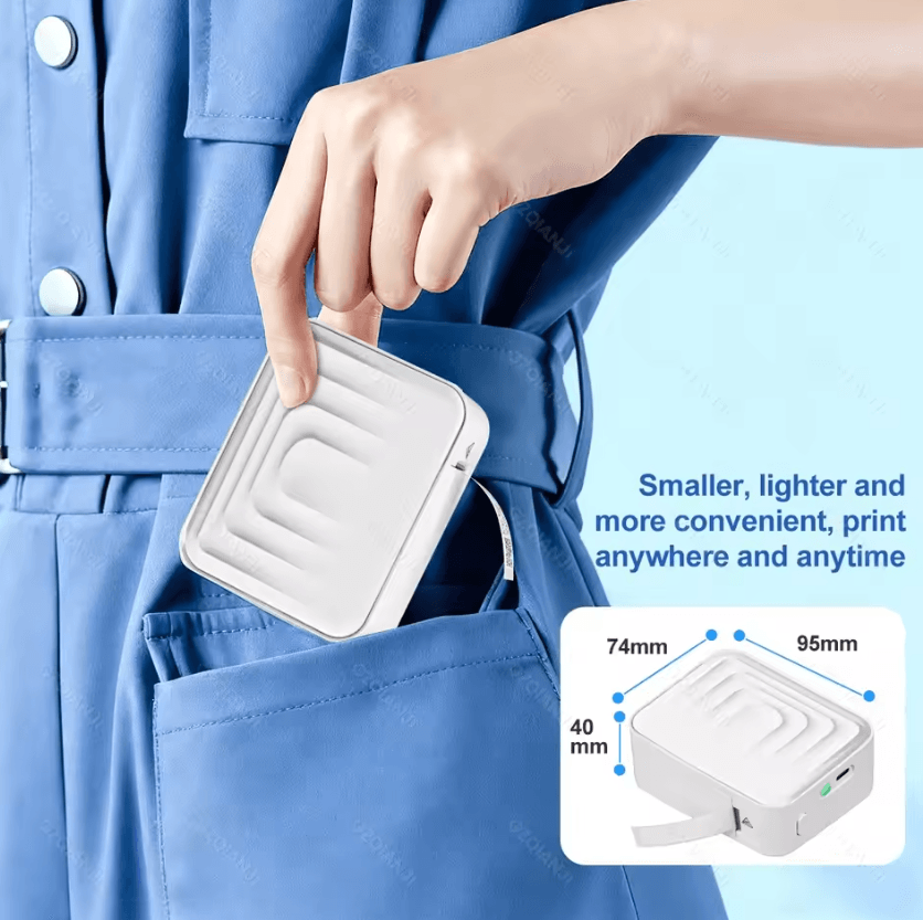 marklife m1 bluetooth thermal label printer compact inkless sticker maker for home office and diy organization